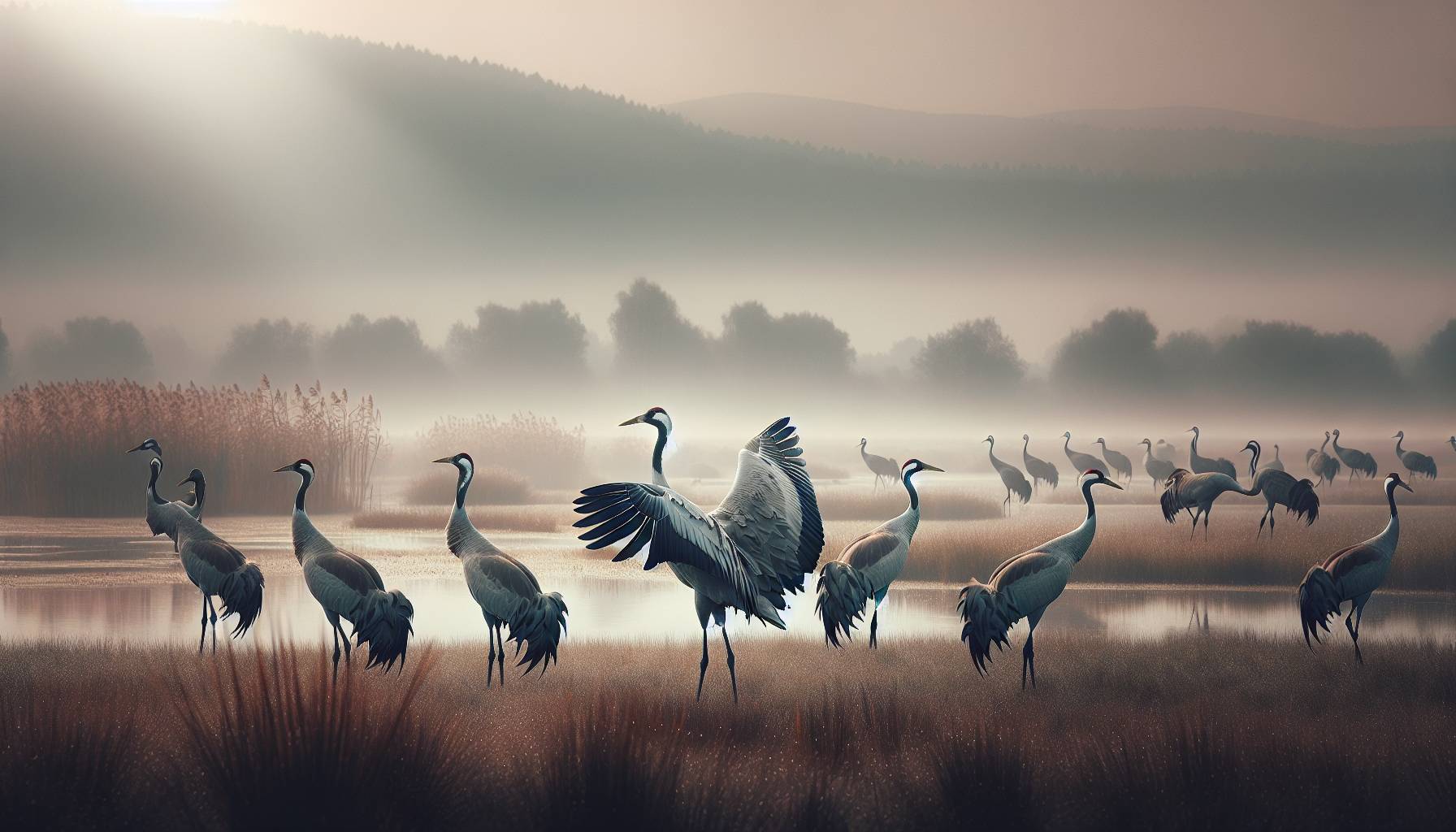 Rare Crane Chick Hatches in UK Wetland Centre: image