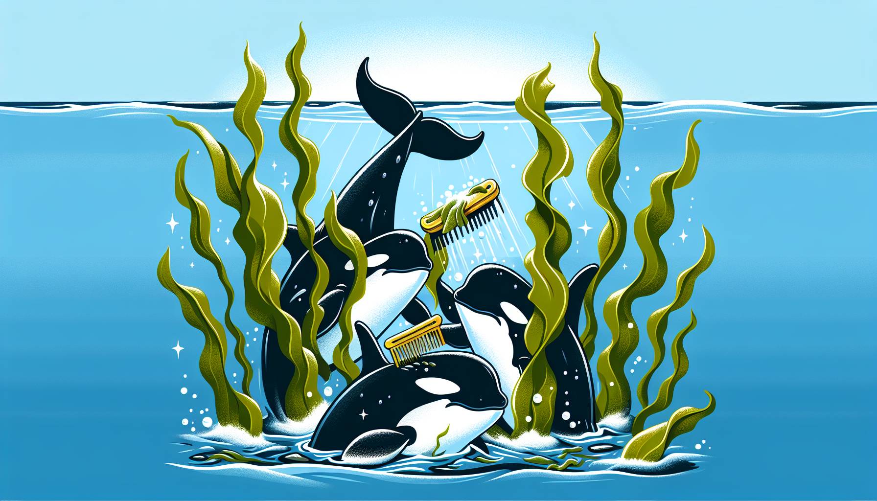 Orcas Use Seaweed Tools for Back Scratching cover