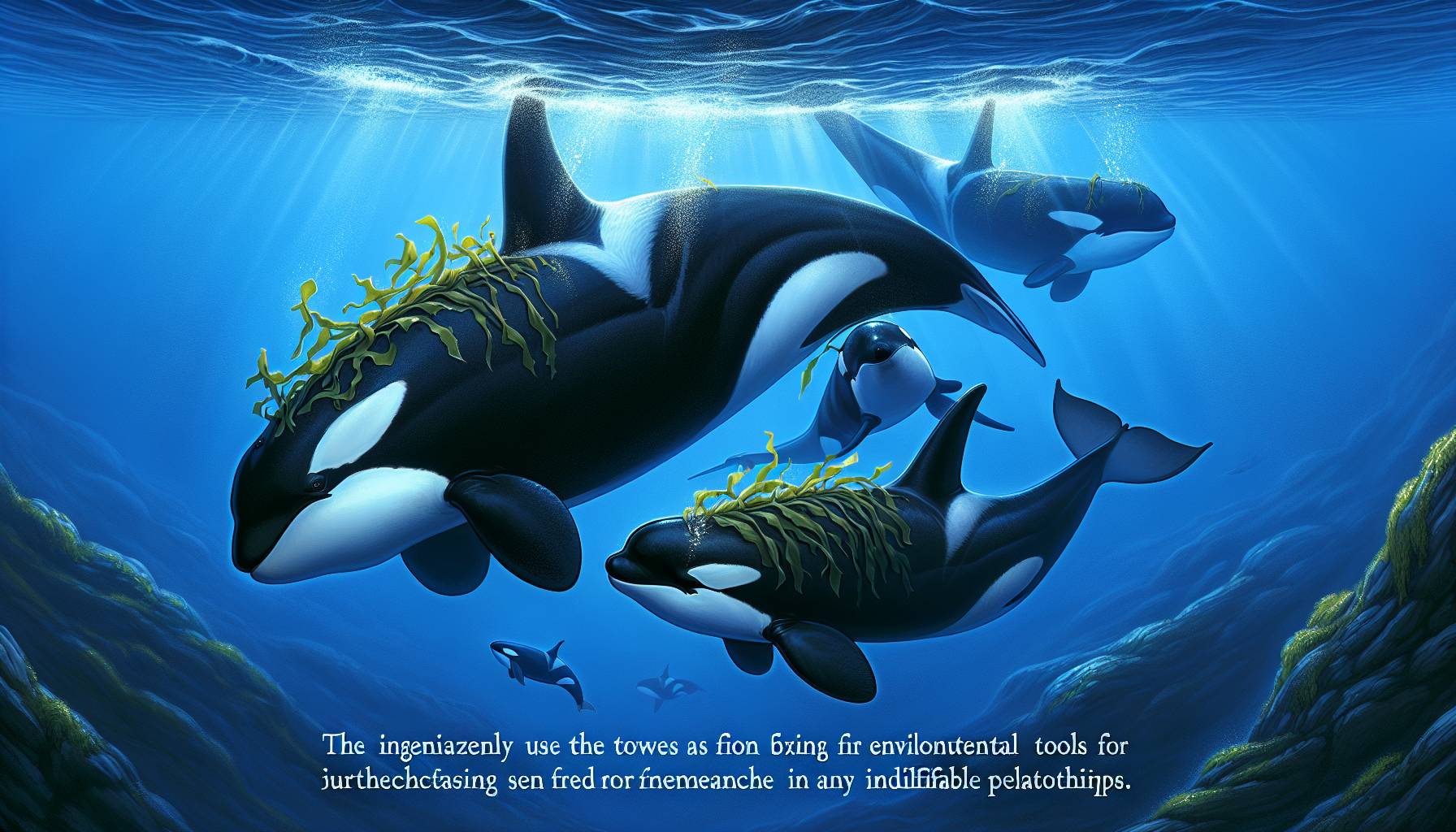 Orcas Use Seaweed Tools for Back Scratching: image