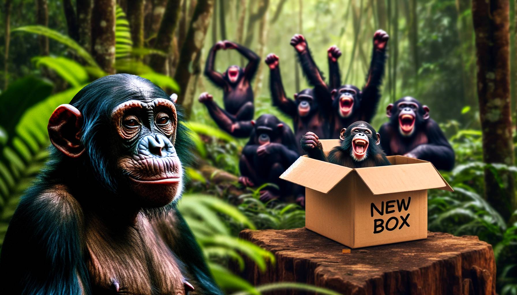 Study Finds Bonobos Giggle Leads to Cheerful Chimps: image