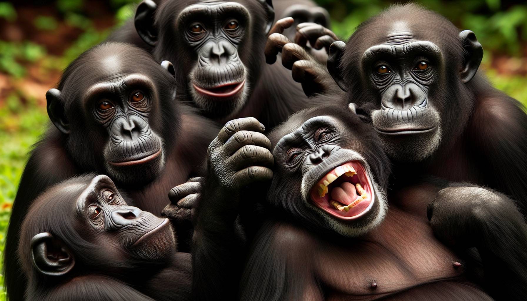 Study Finds Bonobos Giggle Leads to Cheerful Chimps cover