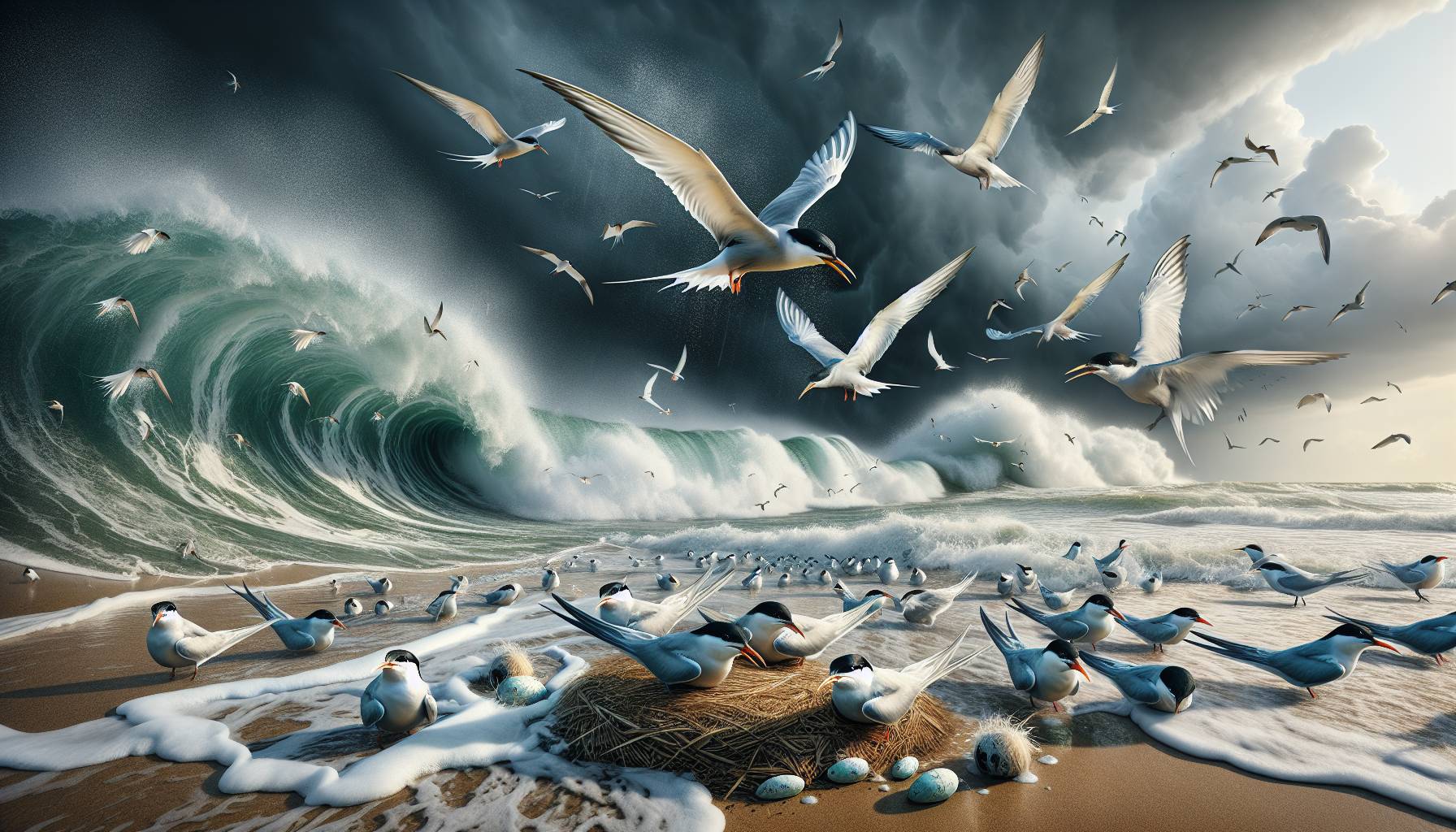 Arctic Tern Nests Drop in UK Site: image