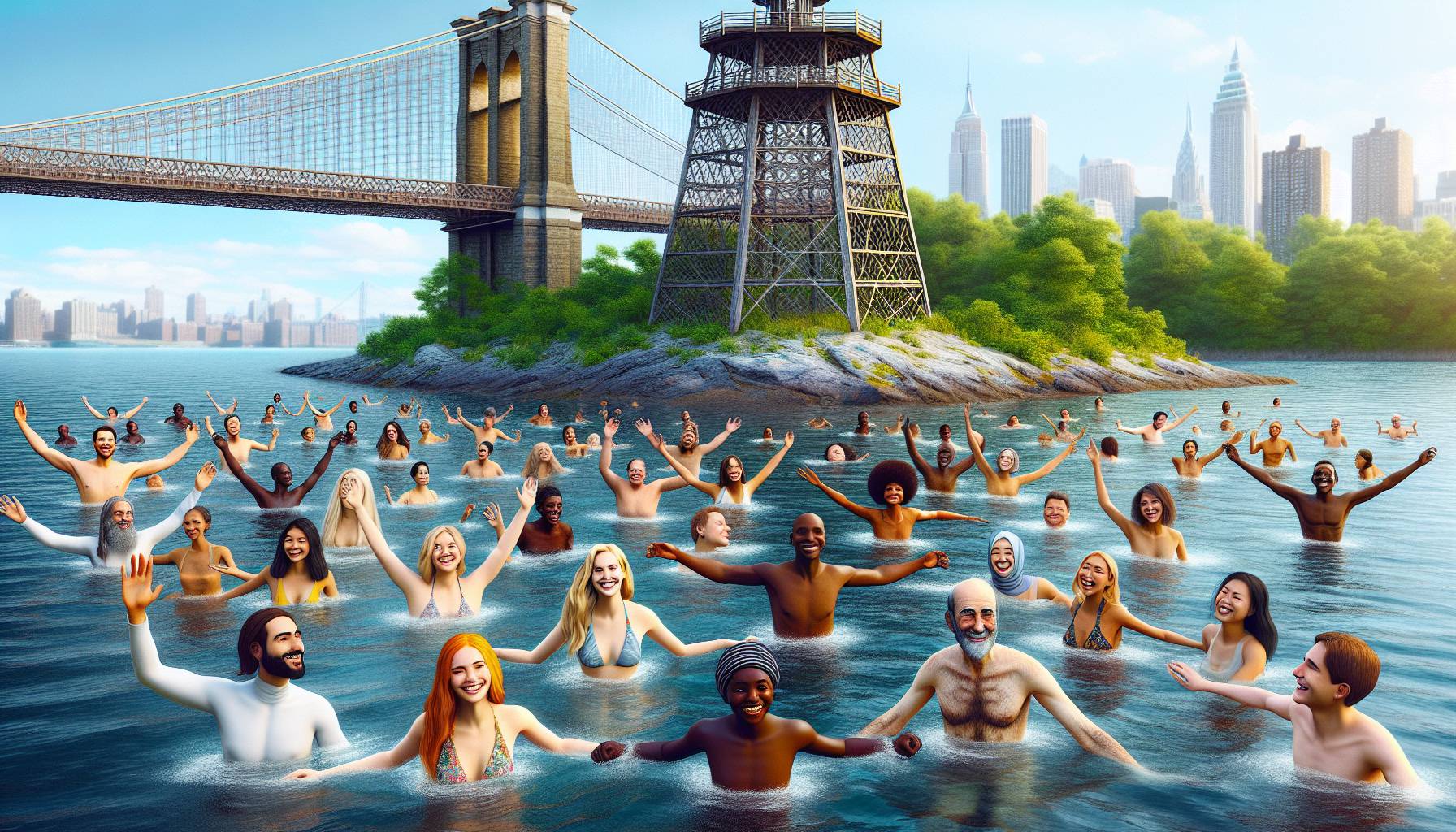 Parisians Jump Back Into Seine River After 100 Years: image