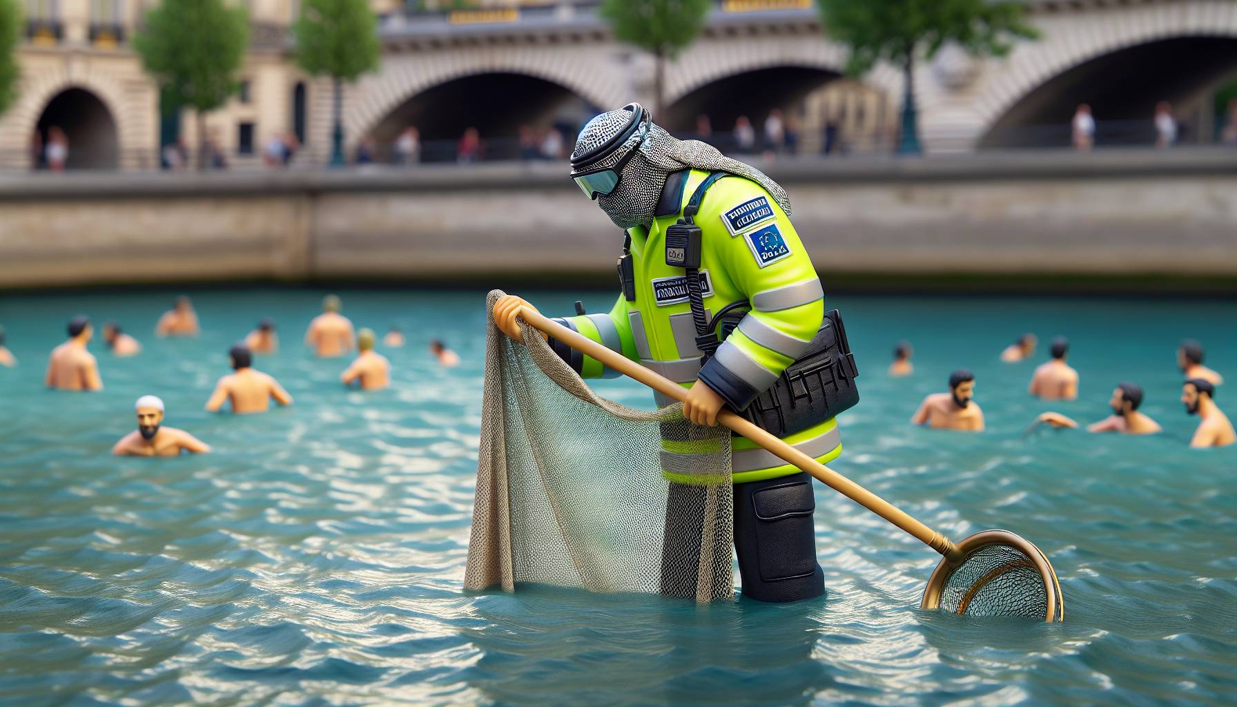Parisians Jump Back Into Seine River After 100 Years cover
