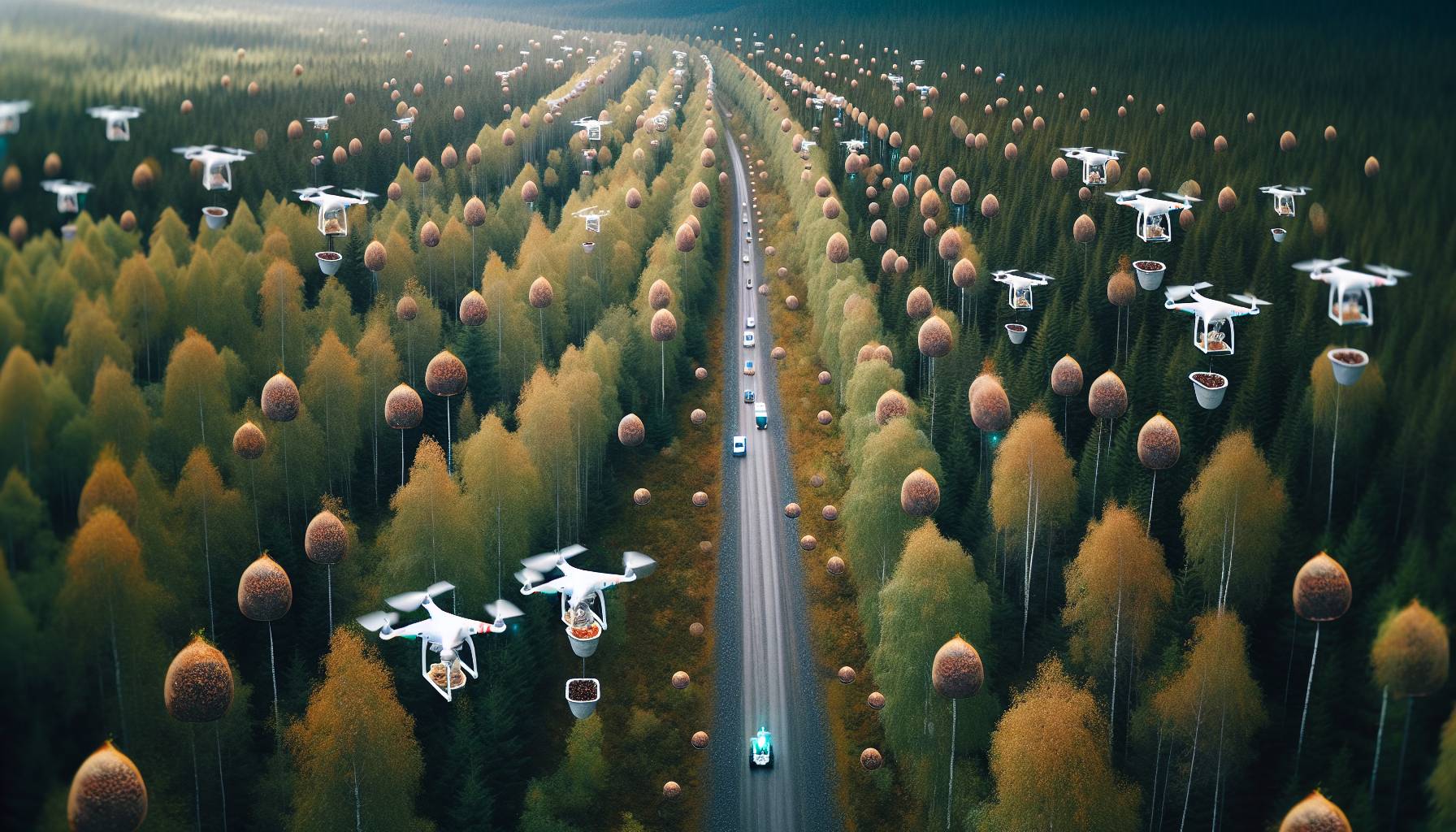 Canadian Forests Reborn by Drones: image