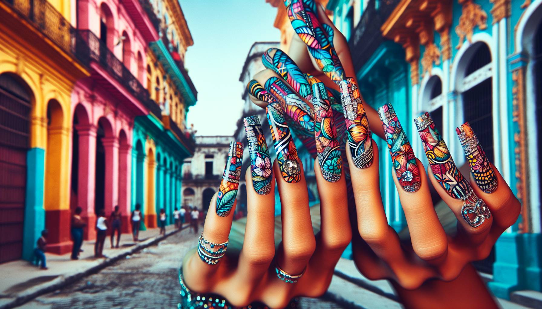Cuban Women Embrace Extravagant Nail Art Despite Economic Challenges: image