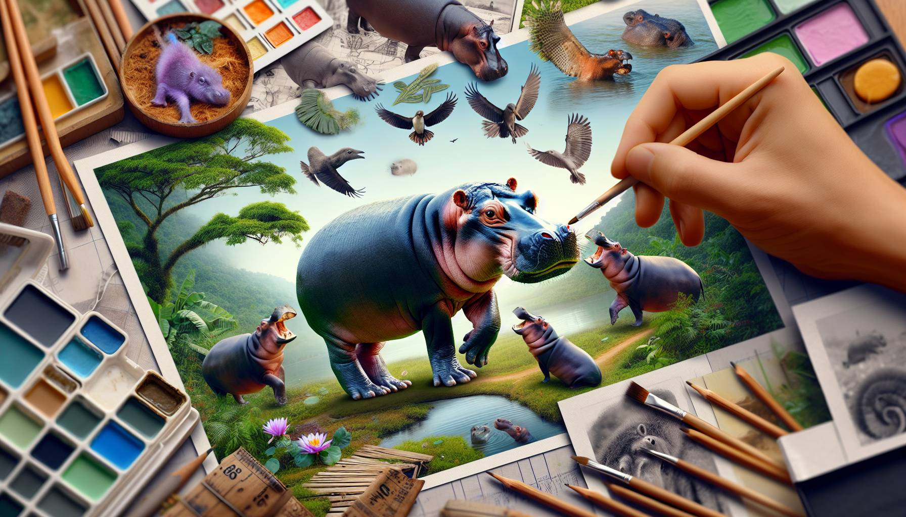 Moo Deng the pygmy hippo celebrates turning one in style: image