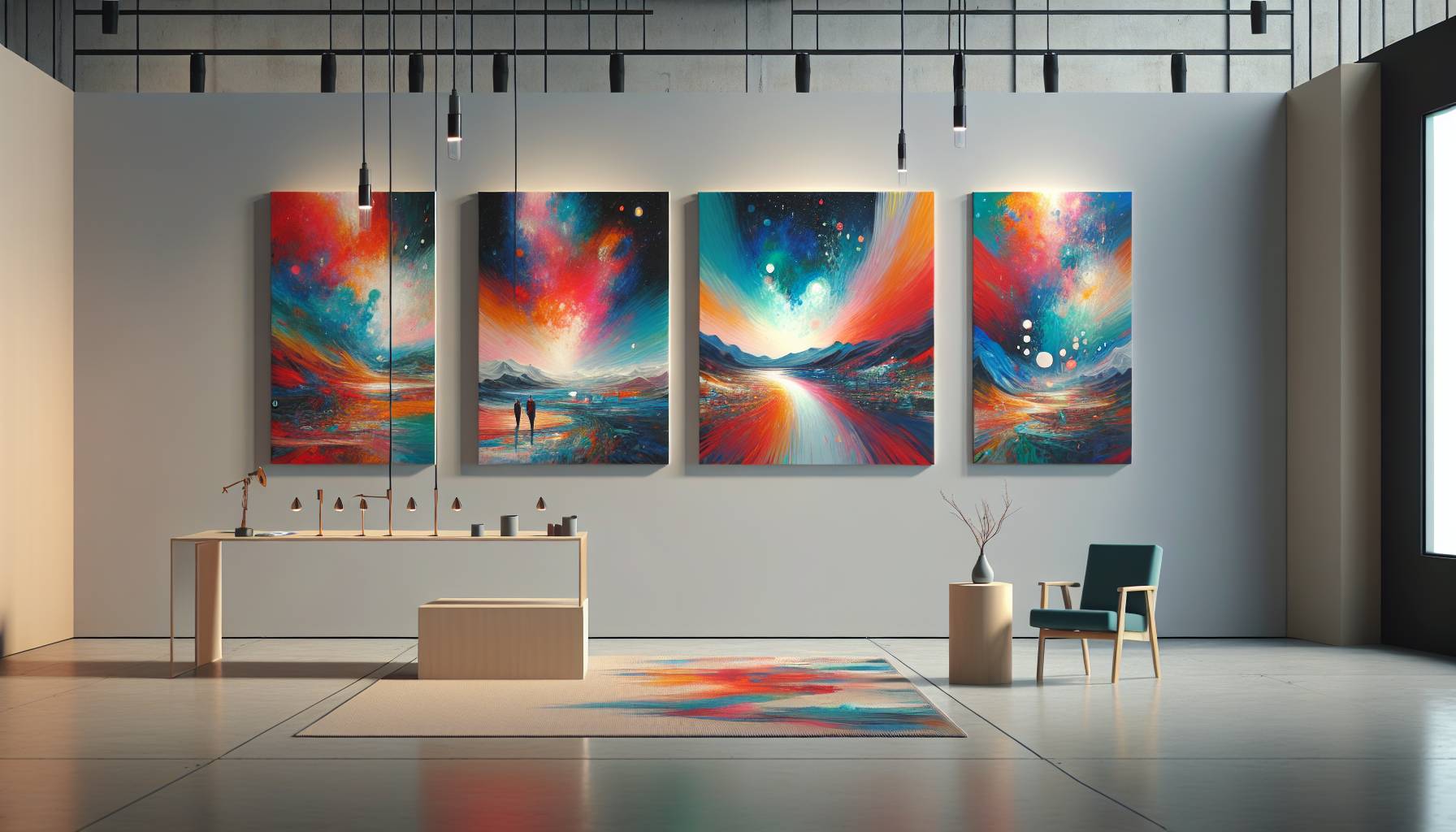 Ed Sheeran's Artistic Side: The Cosmic Carpark Paintings Exhibition: image