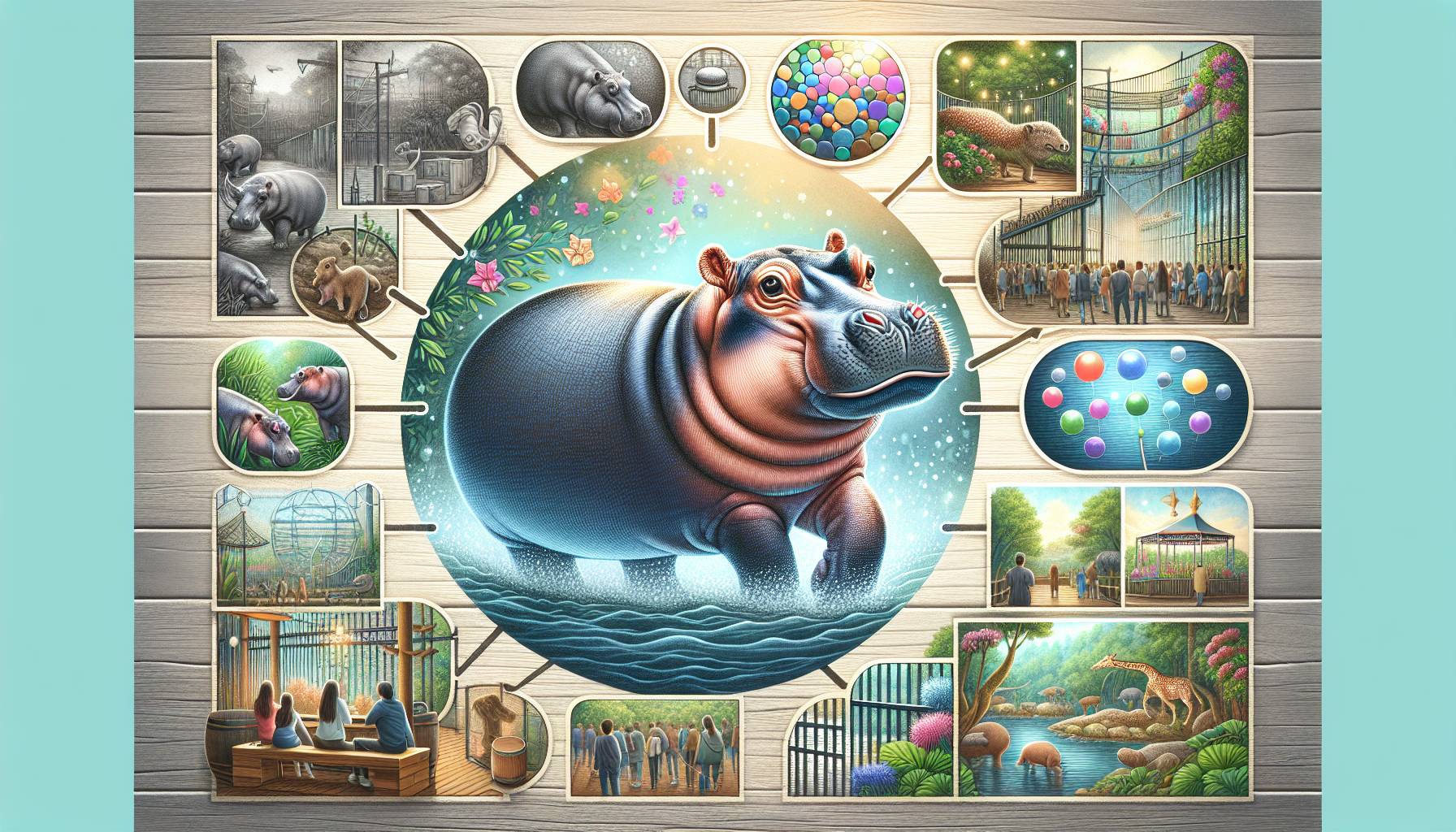 Thailand's Pygmy Hippo Moo Deng Celebrates First Birthday With Fans cover