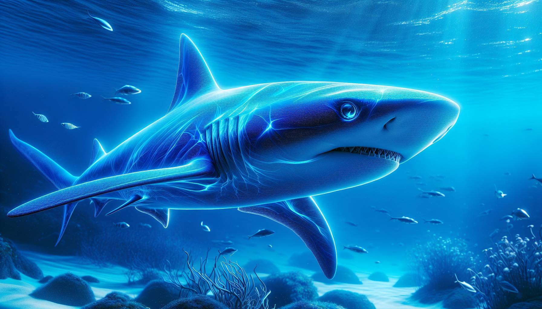 The Secret Behind Blue Sharks' Unique Color Revealed cover