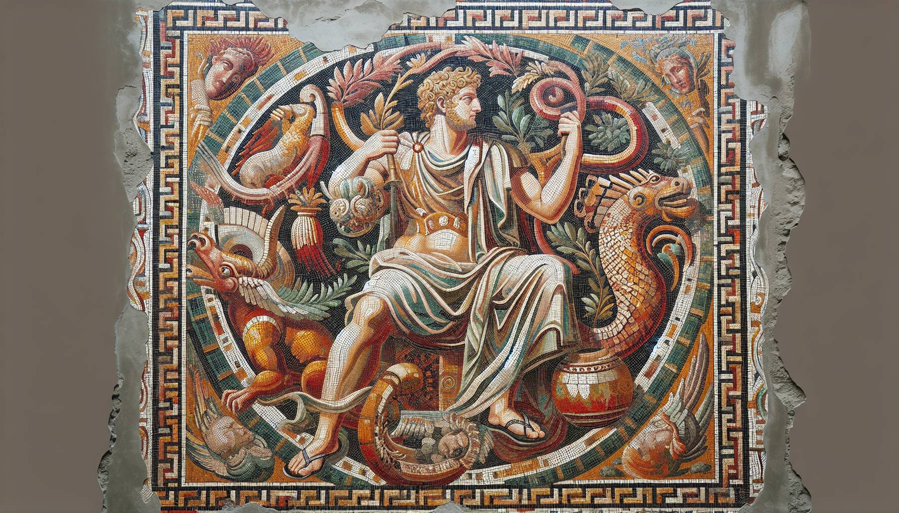 Ancient Mosaic Depicting Erotic Theme Returned to Pompeii: image