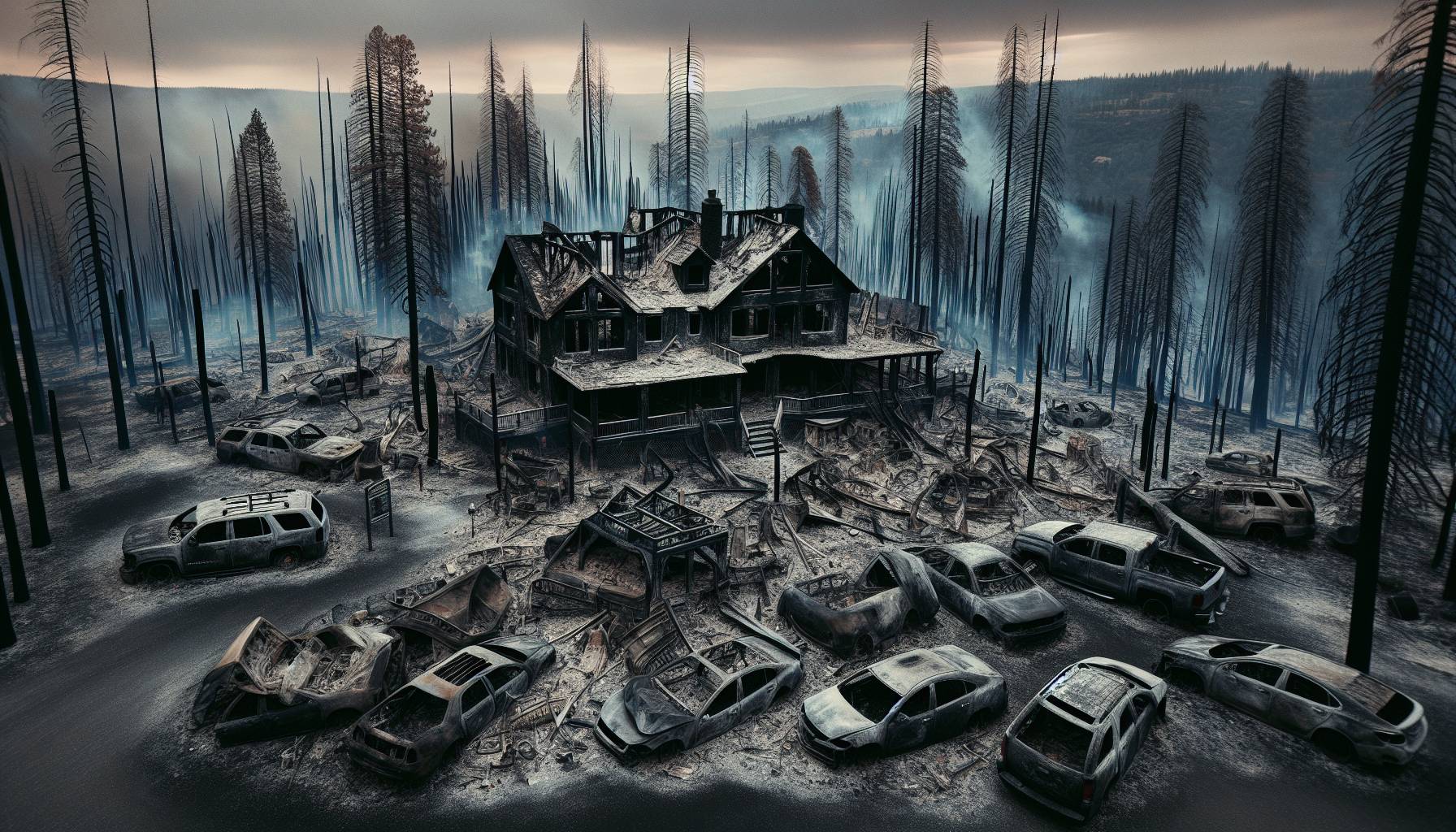 Historical Lodge in Grand Canyon Destroyed by Wildfire: image
