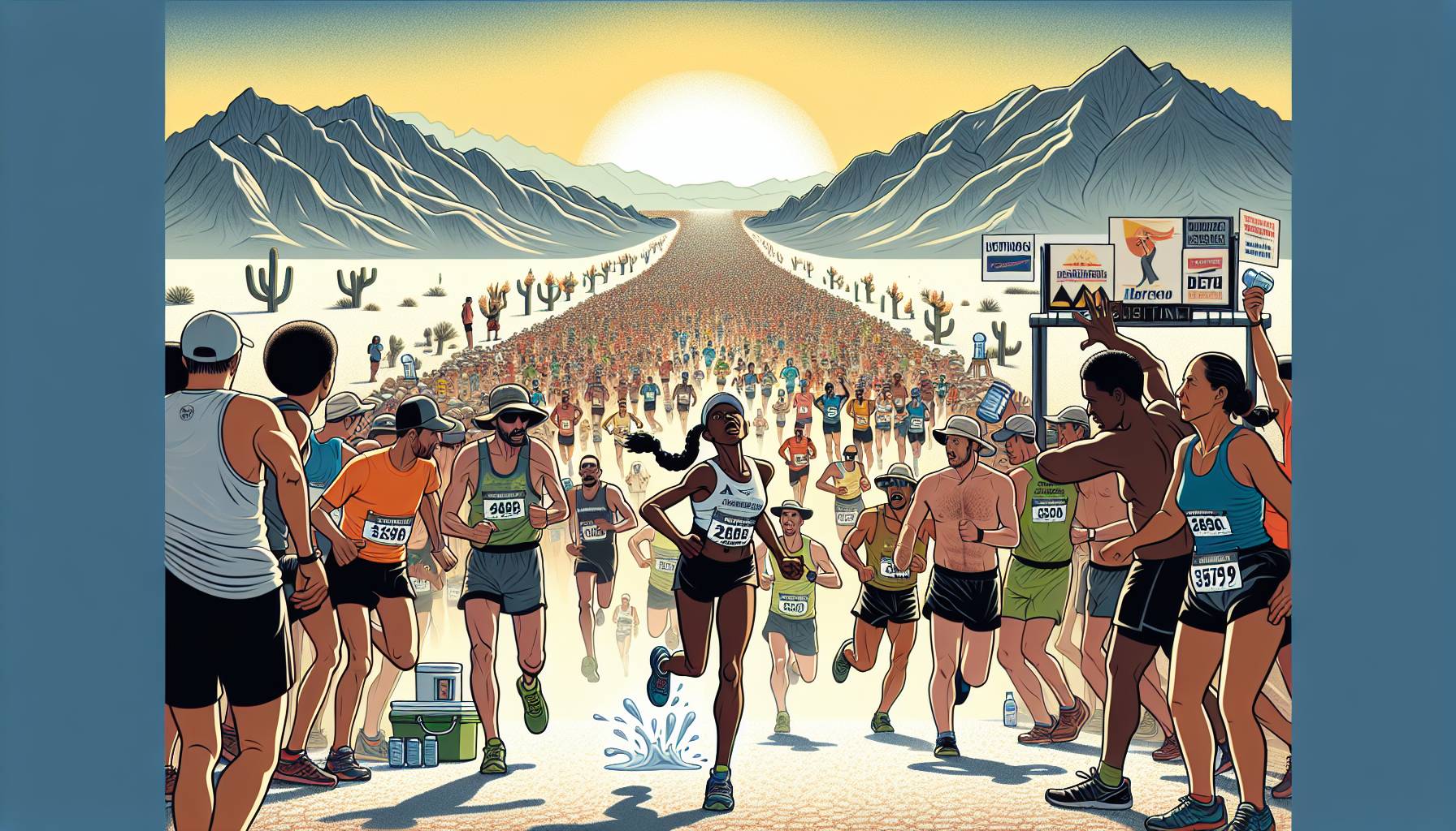 Runners Brave Extreme Heat at Death Valley Ultramarathon: image