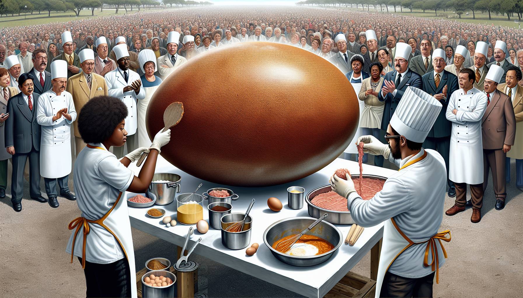 London Food Creators Break Guinness World Record for Largest Scotch Egg: image