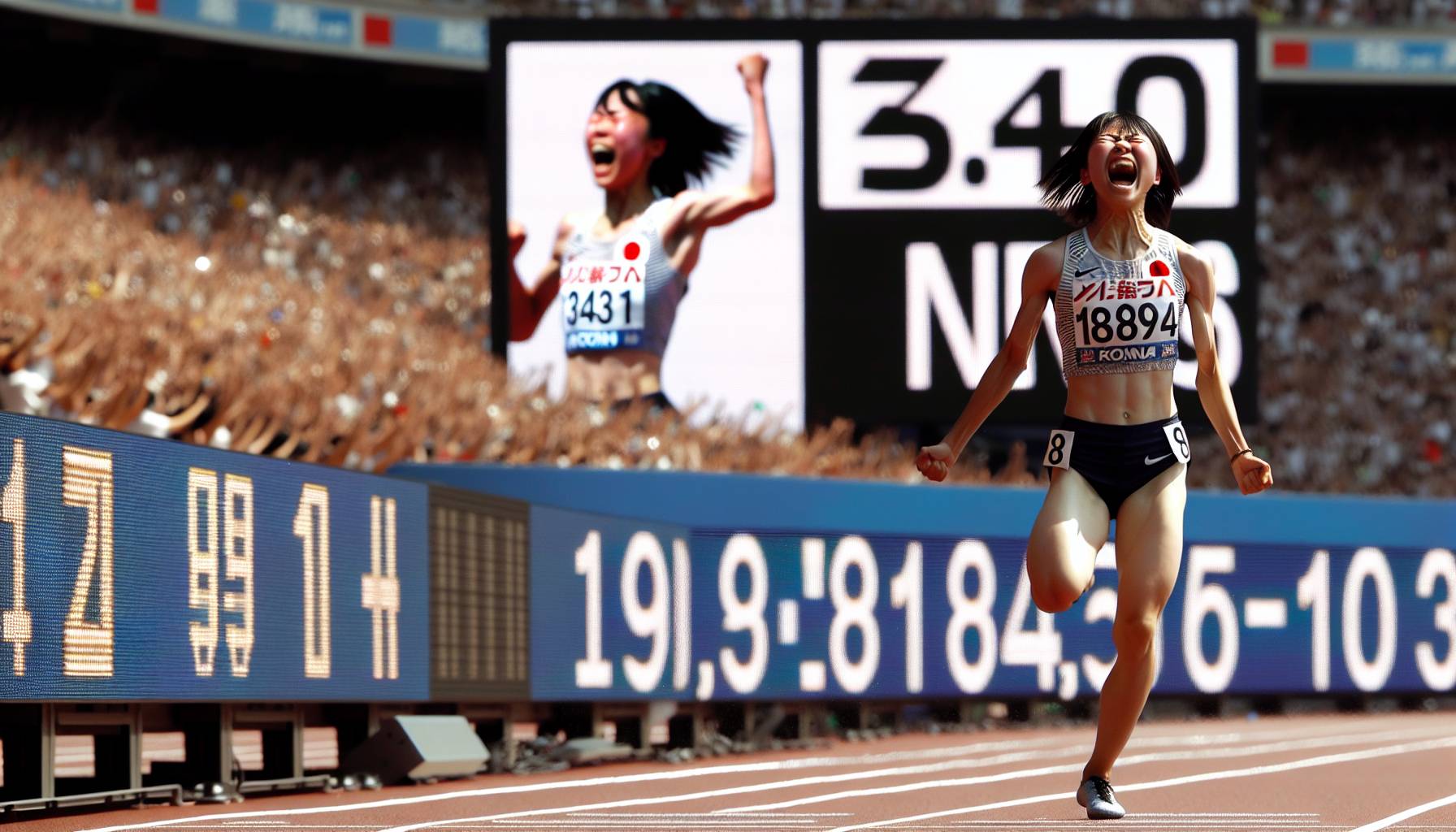 Japanese Teenage Sprinter Breaks World Record: image