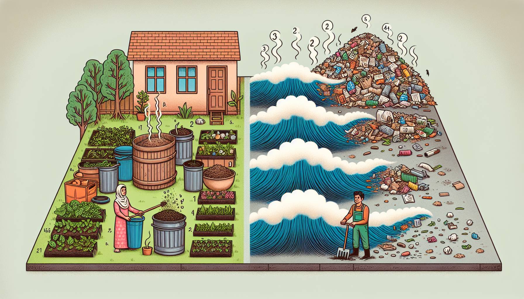Reducing Methane Emissions through Composting cover