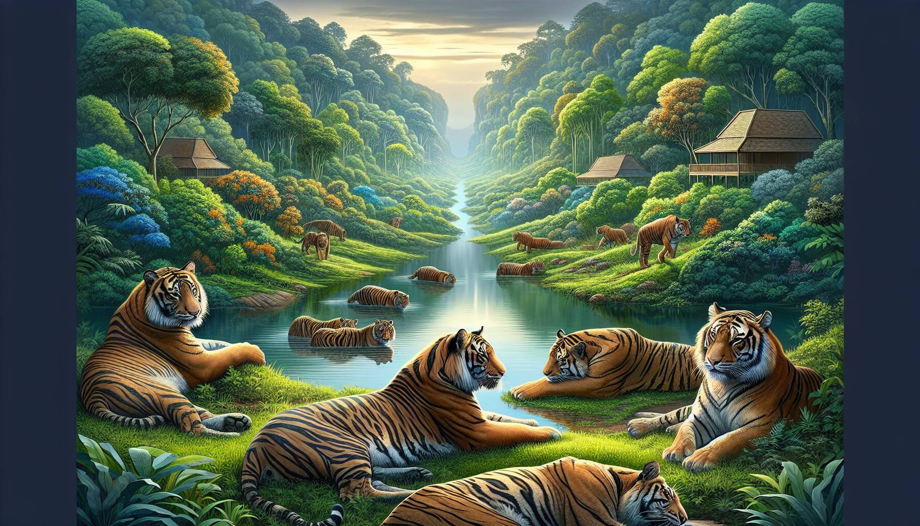 Rare Birth of Four Sumatran Tiger Cubs in the UK cover