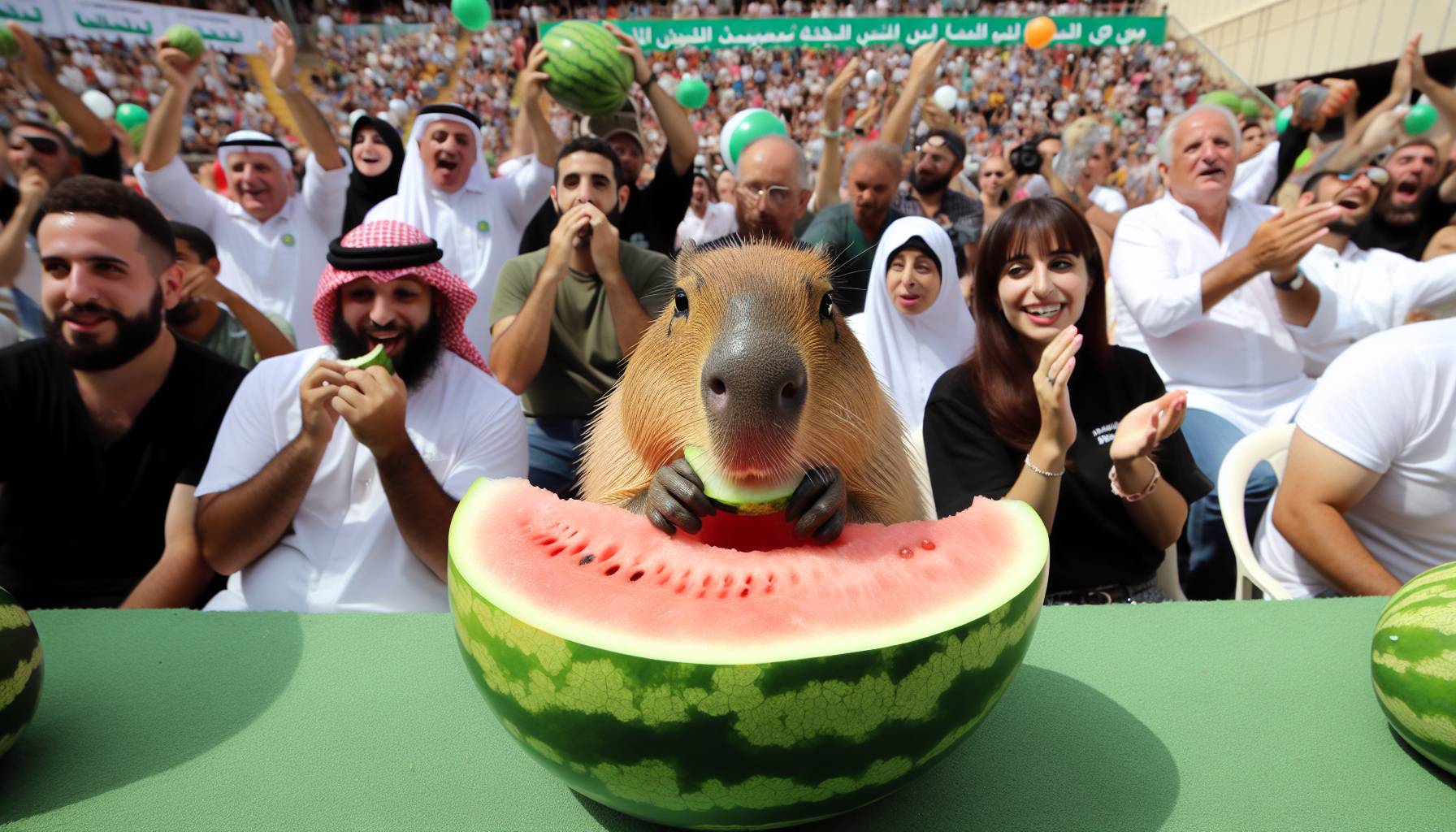 Capybara Watermelon Eating Contest in Japan cover