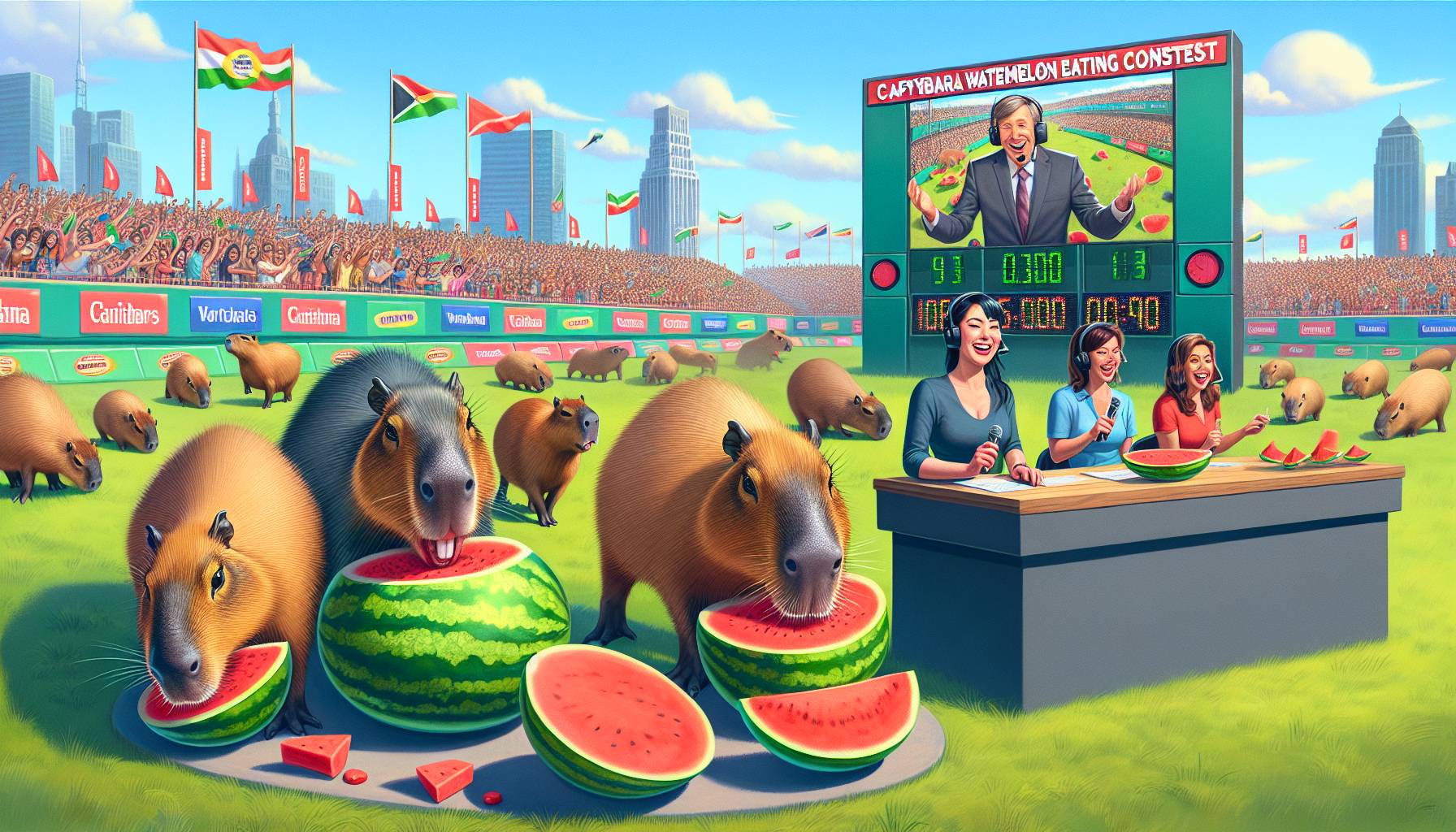 Capybara Watermelon Eating Contest in Japan cover