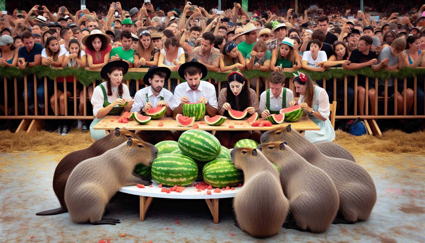 Capybara Watermelon Eating Contest in Japan cover