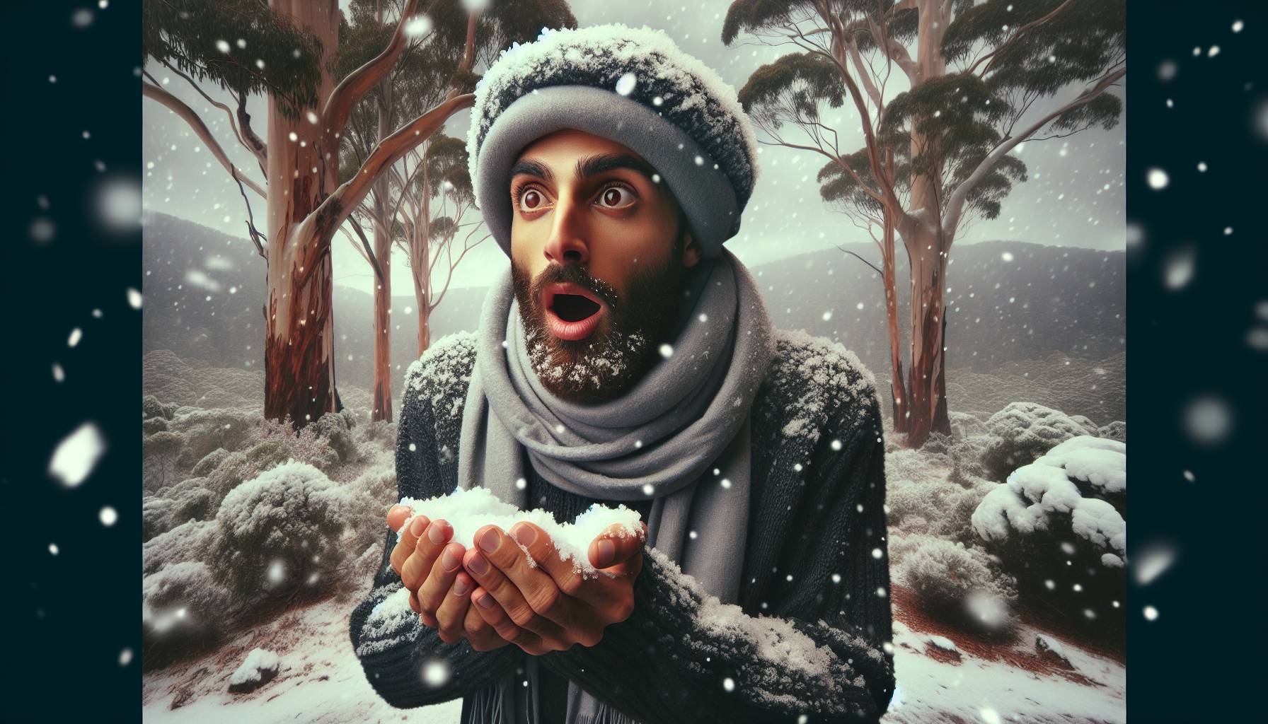 Rare Snowfall in Australia cover