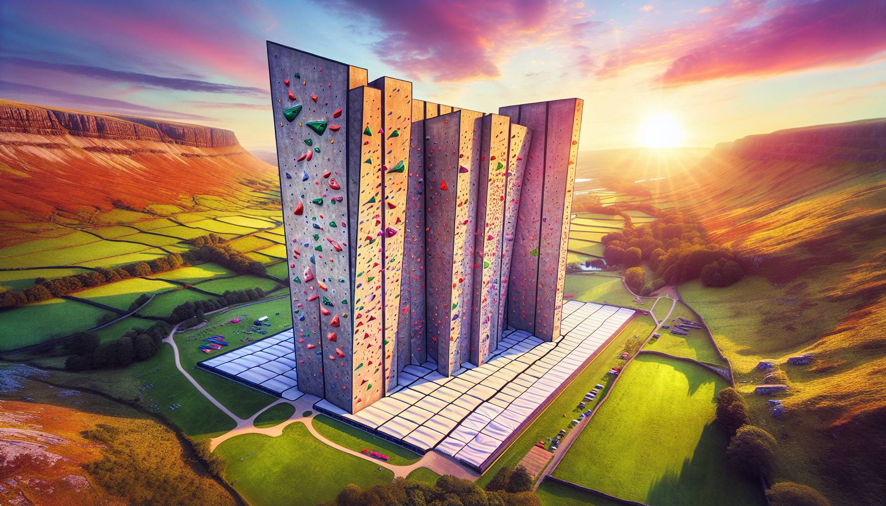 UK's Largest Outdoor Climbing Wall Opens: image