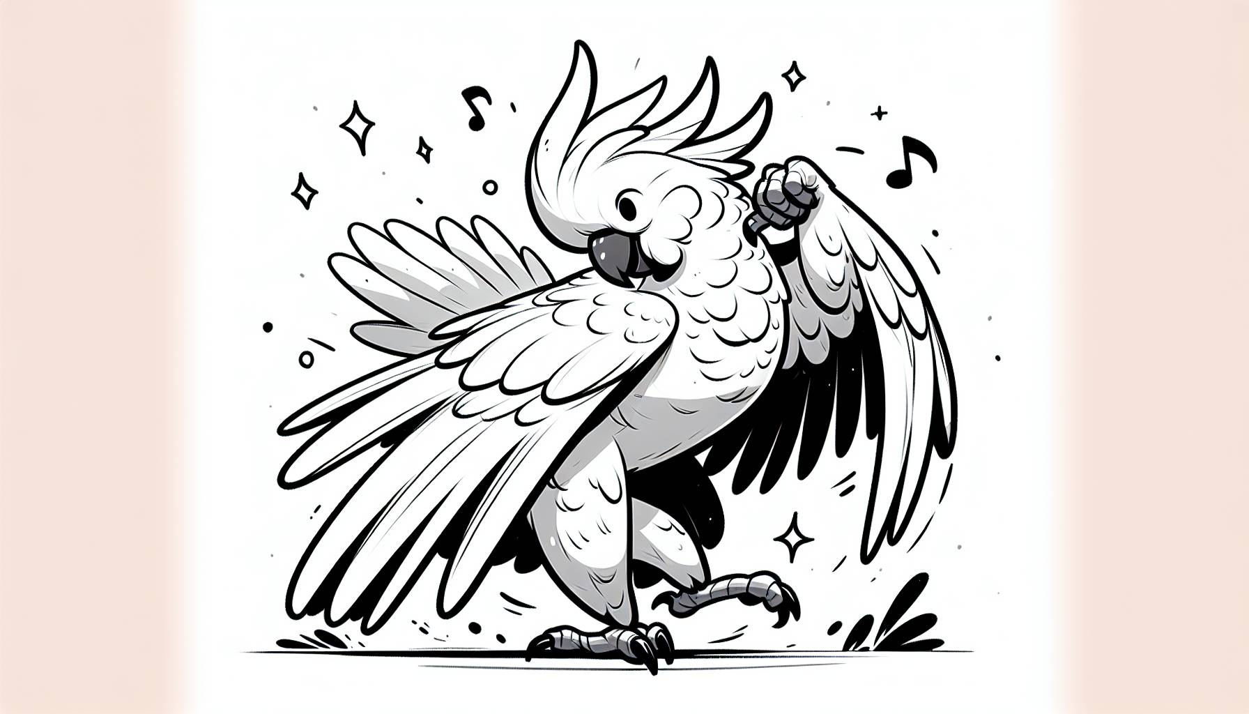 Cockatoos showcase their dance moves: image