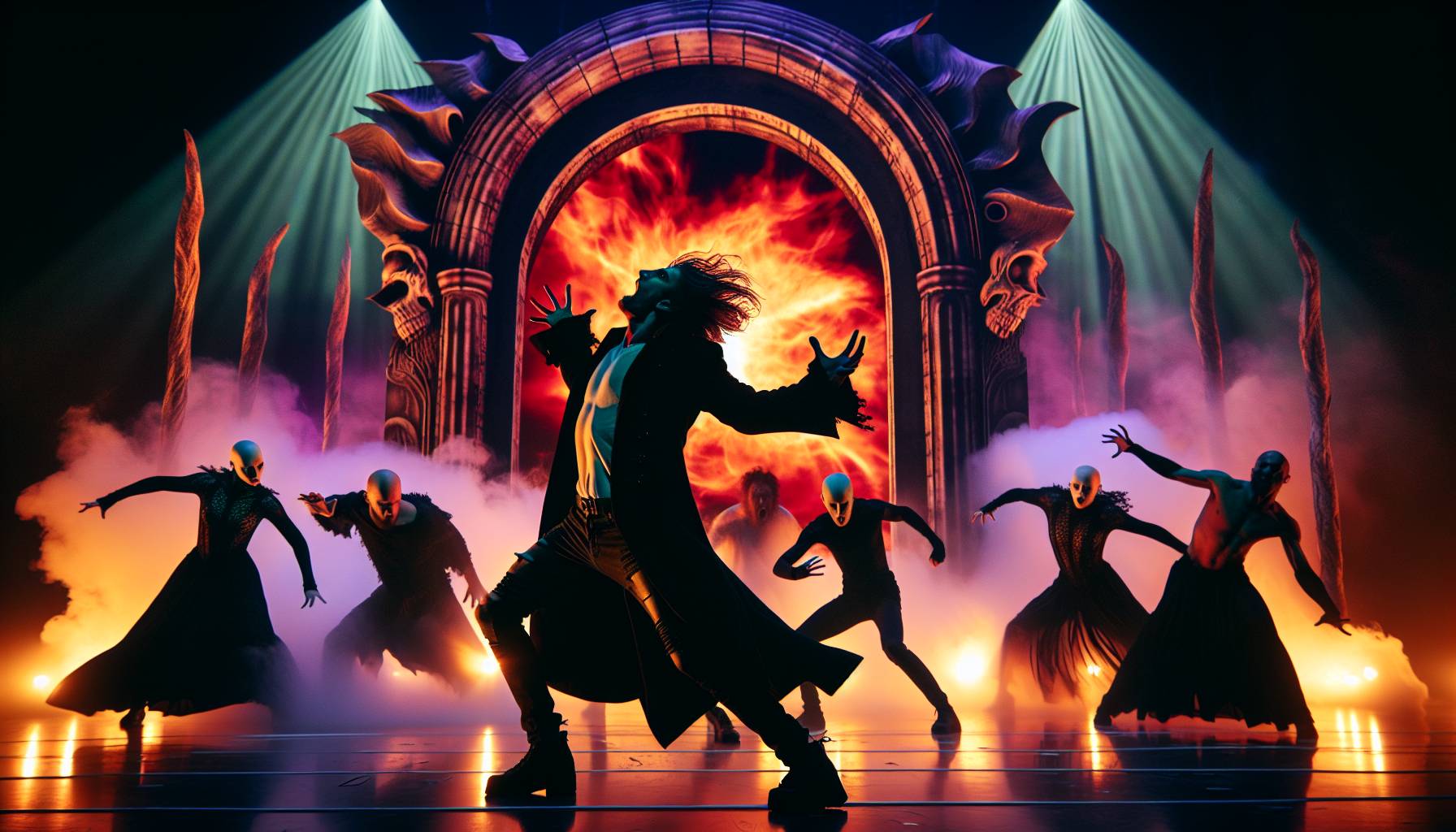 The Vibrant Spectacle of Taoist Funeral Ceremony through Contemporary Dance: image