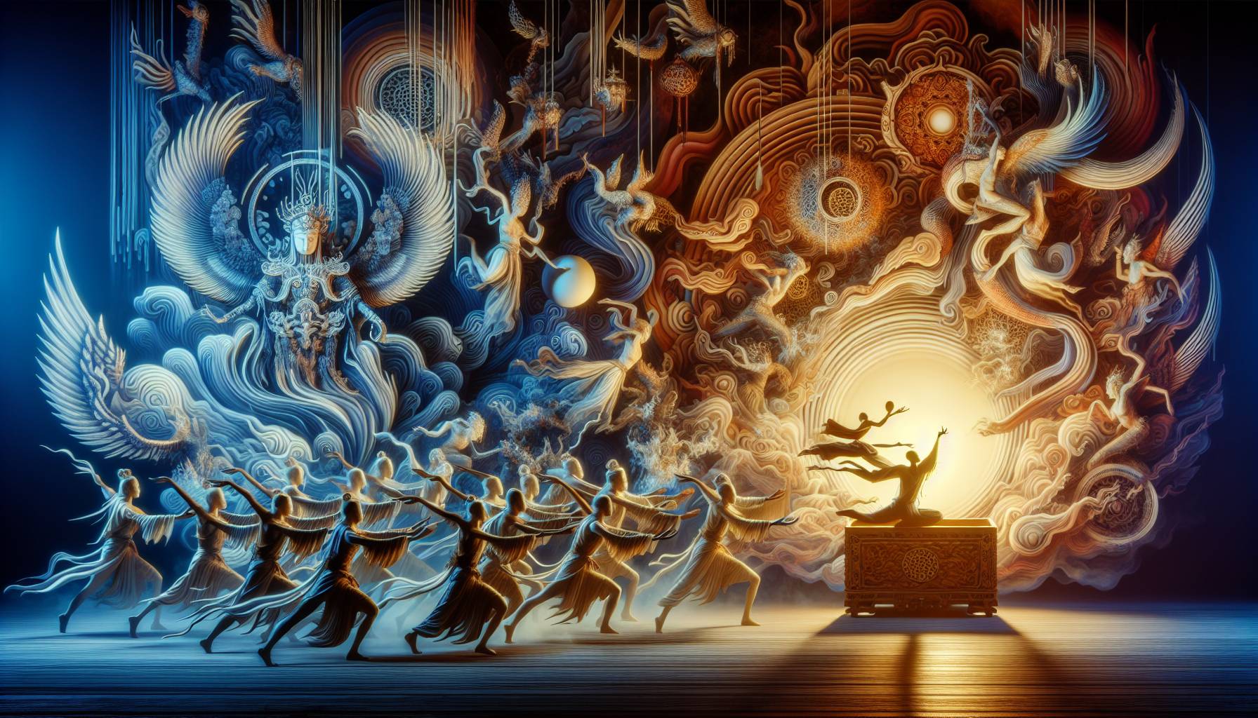 The Vibrant Spectacle of Taoist Funeral Ceremony through Contemporary Dance: image