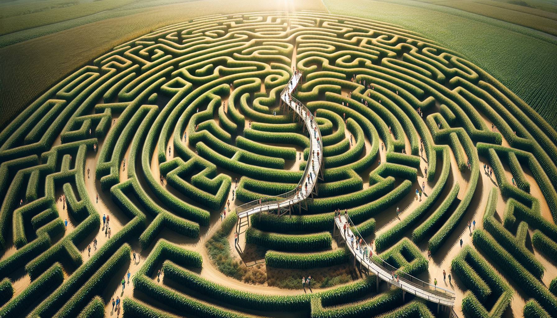 Owner of World's Largest Corn Maze Emphasizes Fun in Getting Lost: image