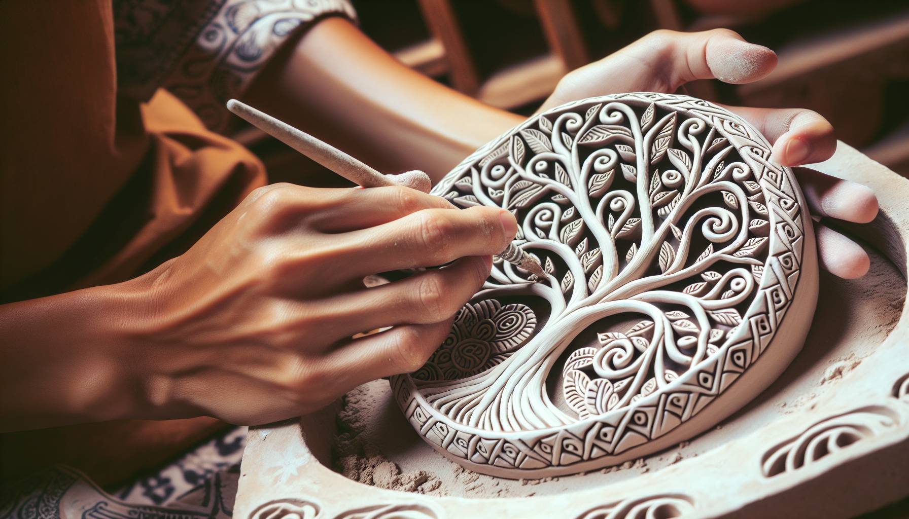 Mexican Artisan Crafts Trees of Life for Popes: image