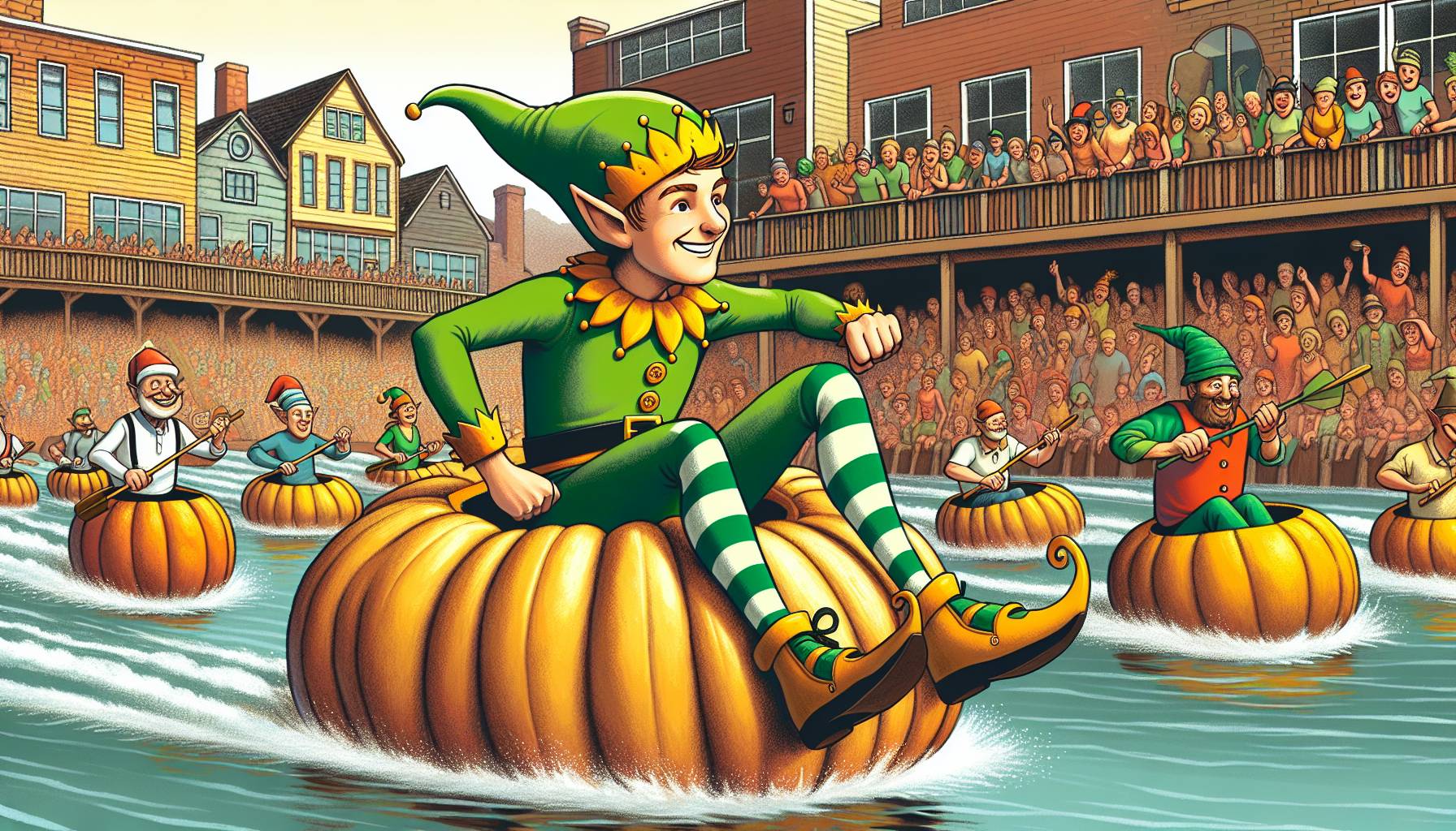 Kayak Pumpkin Regatta Draws Crowds in Oregon: image