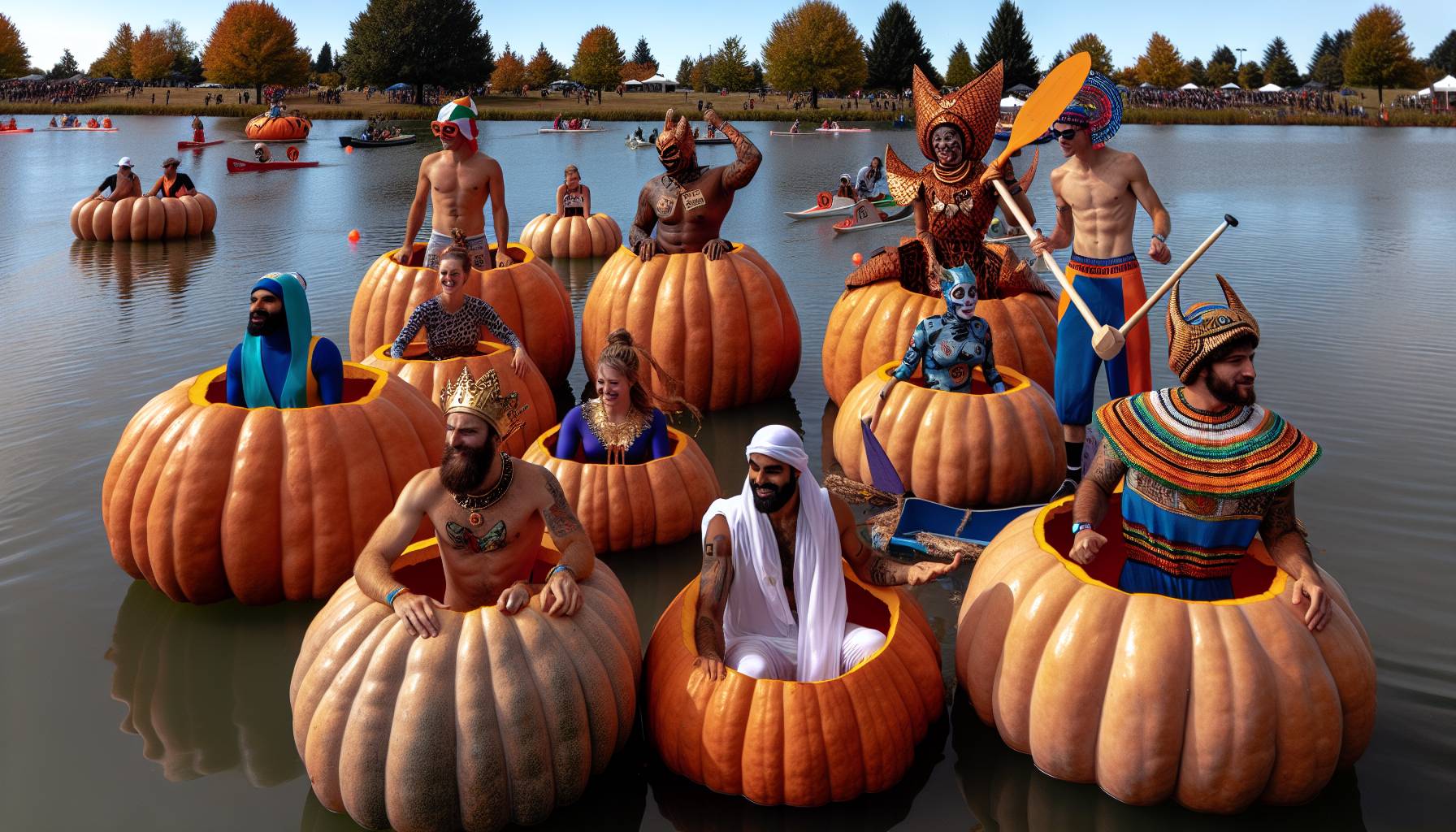 Kayak Pumpkin Regatta Draws Crowds in Oregon: image