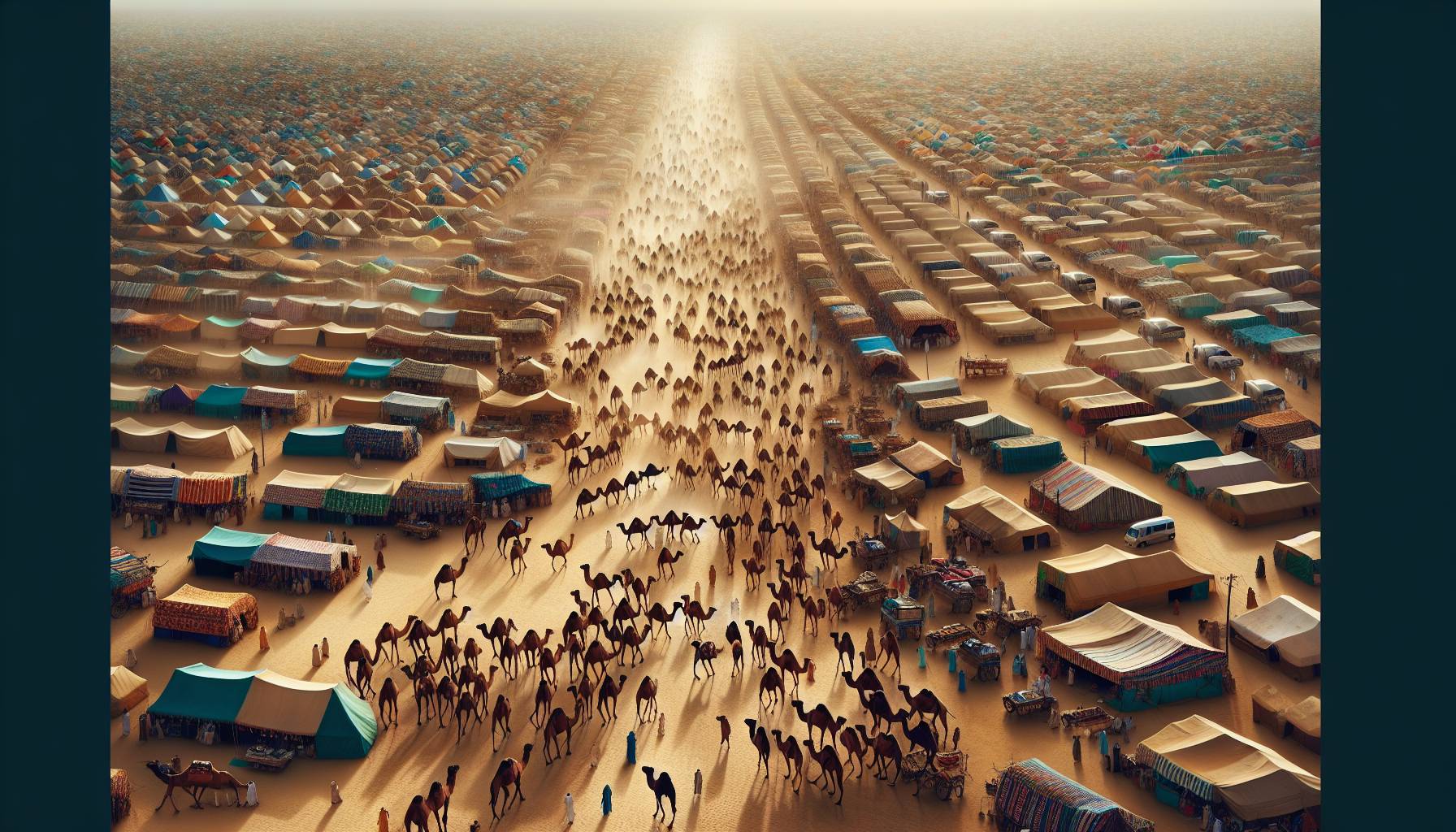 The Annual Pushkar Camel Fair in India: image