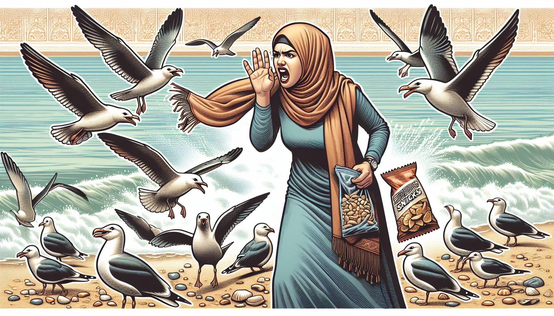 Scientists Find Best Way to Deter Hungry Gulls from Stealing Your Snack: image