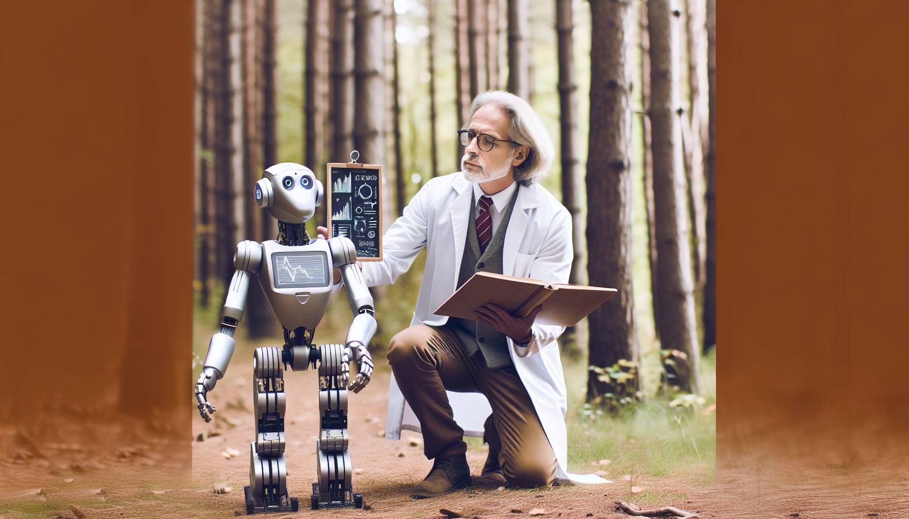 Robot Dogs in the Forest: image