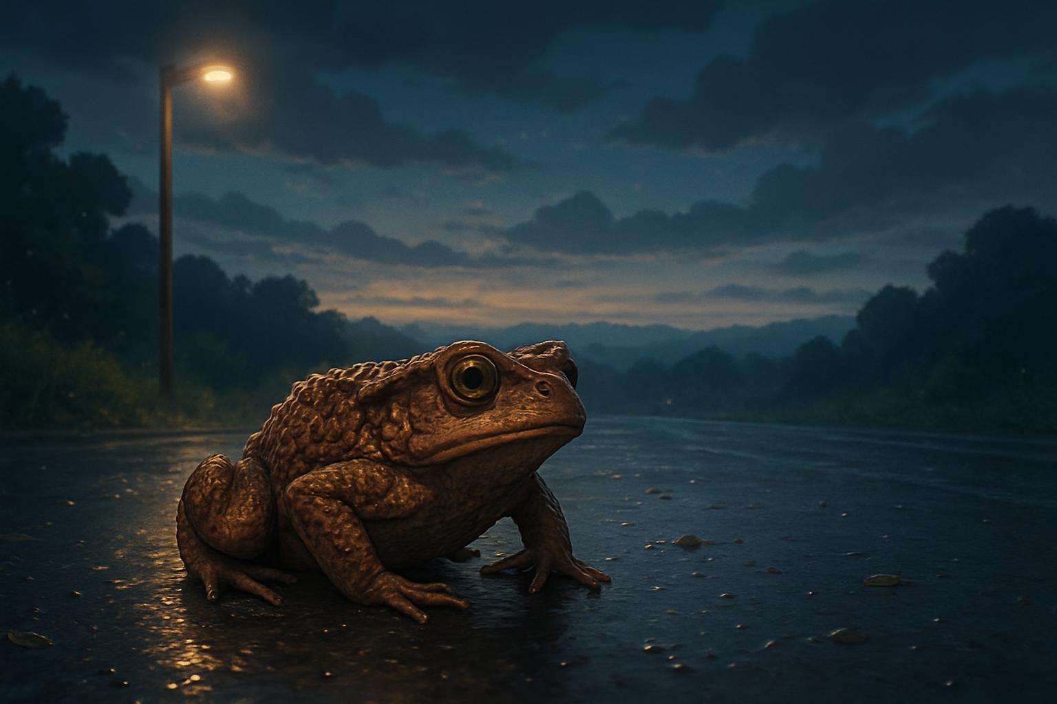 Toad Patrols Help Thousands of Toads Cross Roads Safely: image