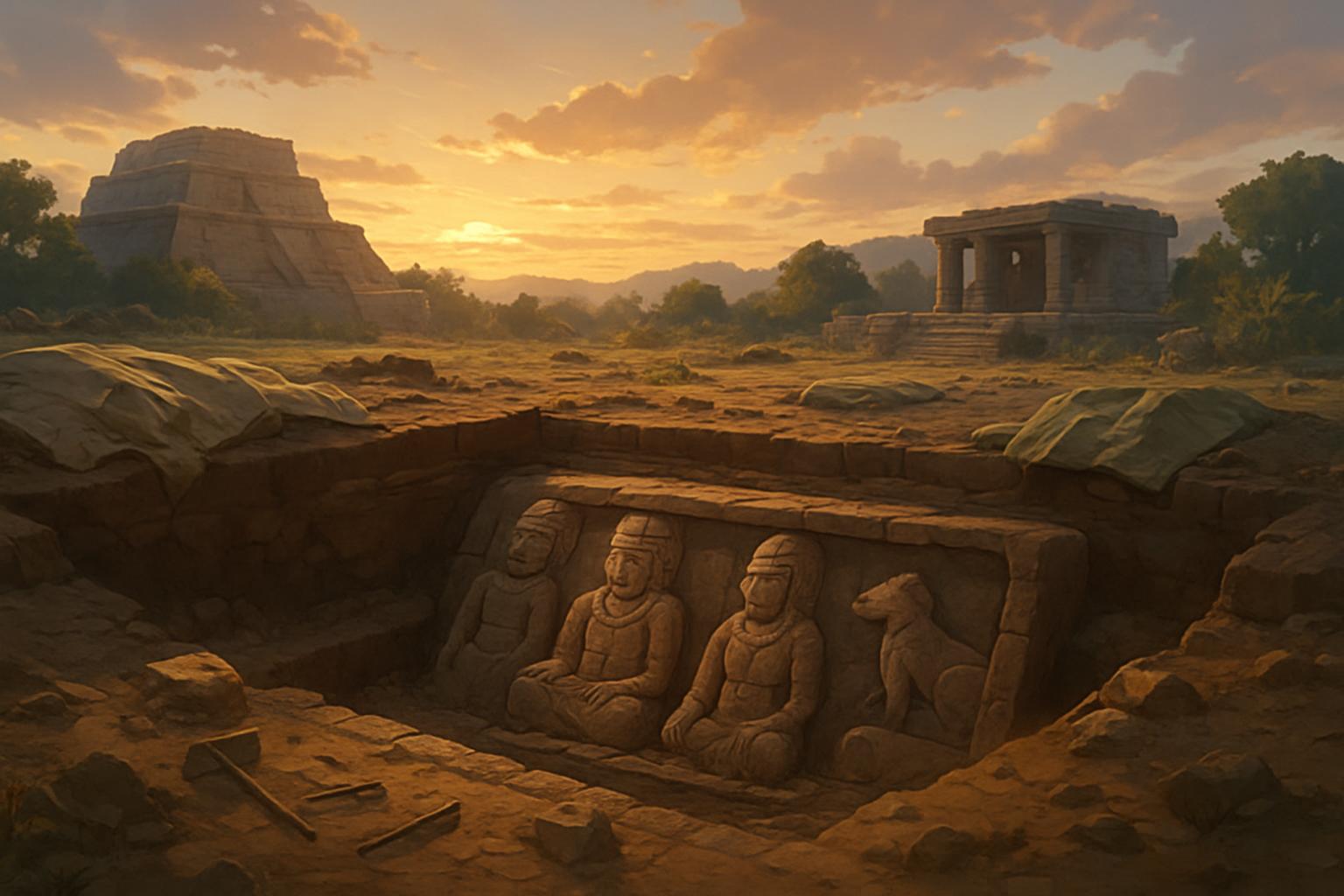 Ancient Zapotec Tomb Discovered in Mexico: image
