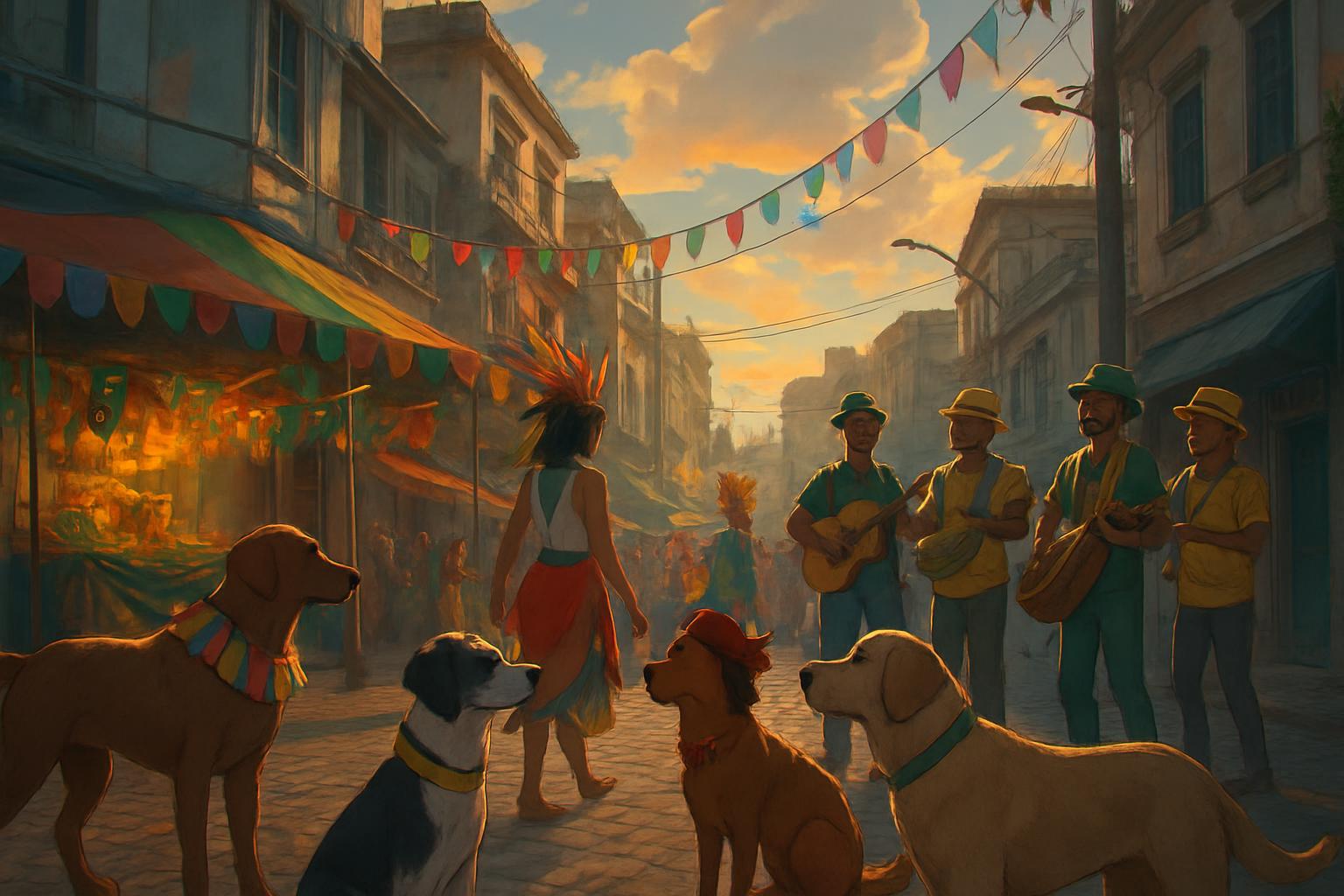 Dogs Celebrate Rio Carnival in Costumes: image