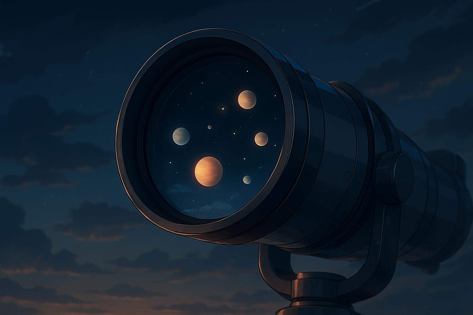 Planetary Parade in the Sky: Six Visible Planets Aligning at End of February: image