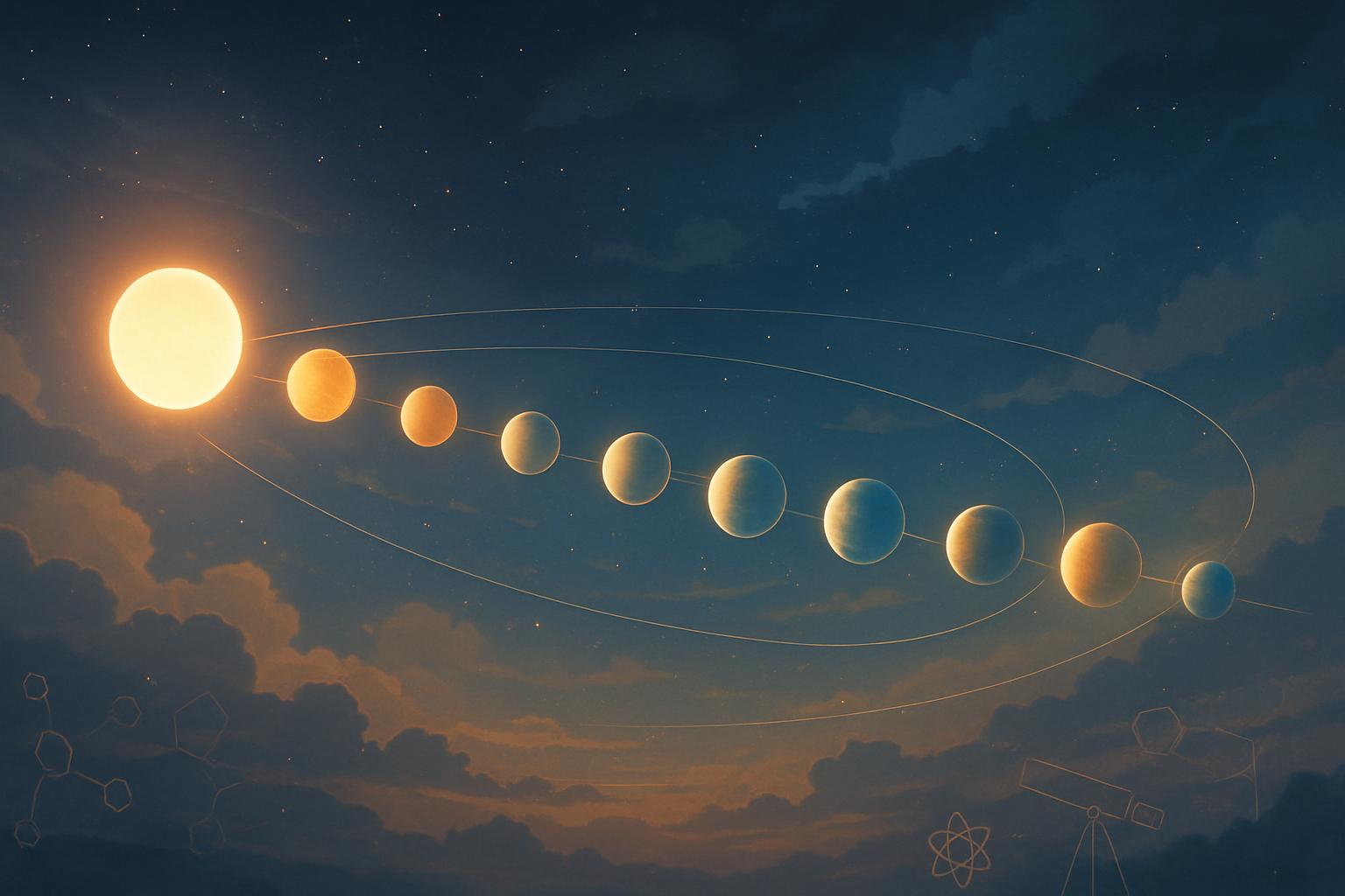 Planetary Parade in the Sky: Six Visible Planets Aligning at End of February: image