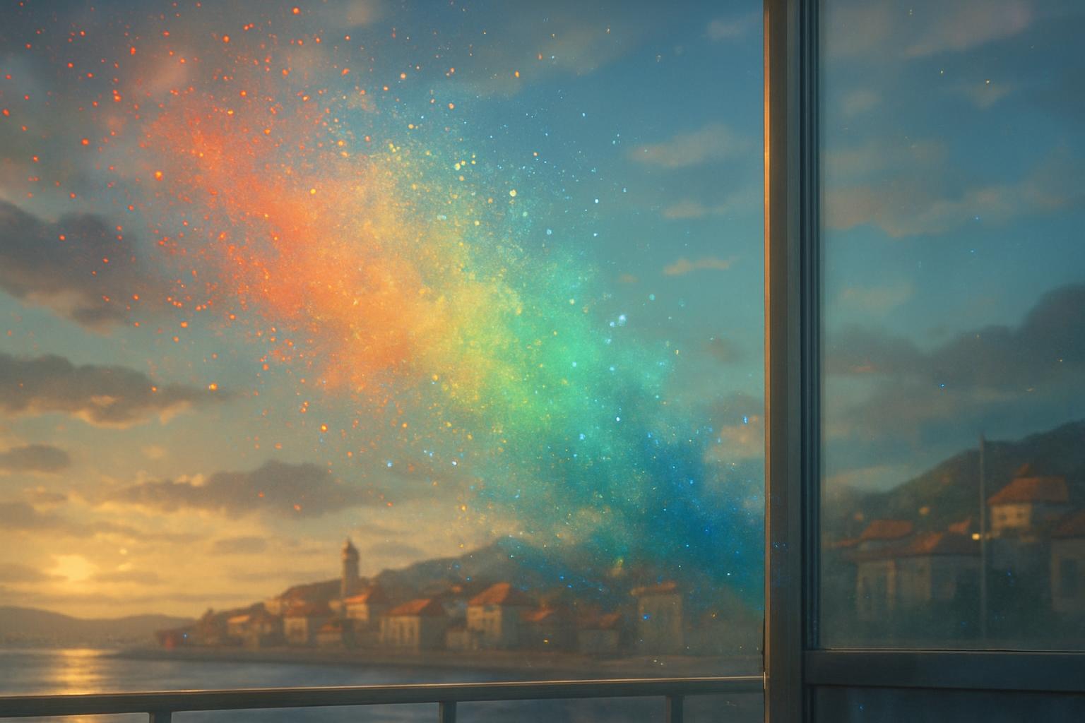 Messy Flour War in Greek Seaside Town: image