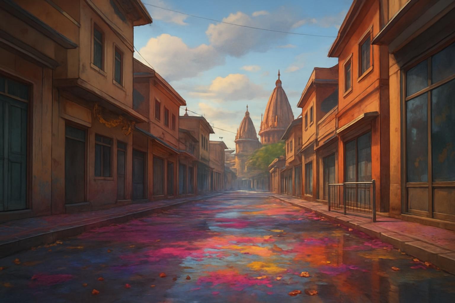 Colorful Holi Celebrations in Mathura cover