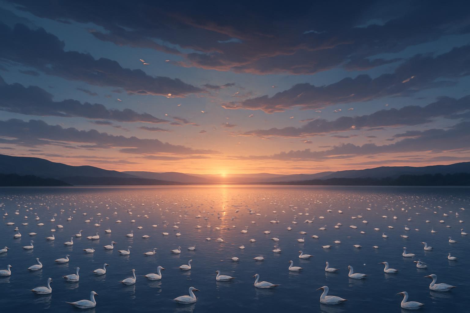 Thousands of Snow Geese Take Flight: image
