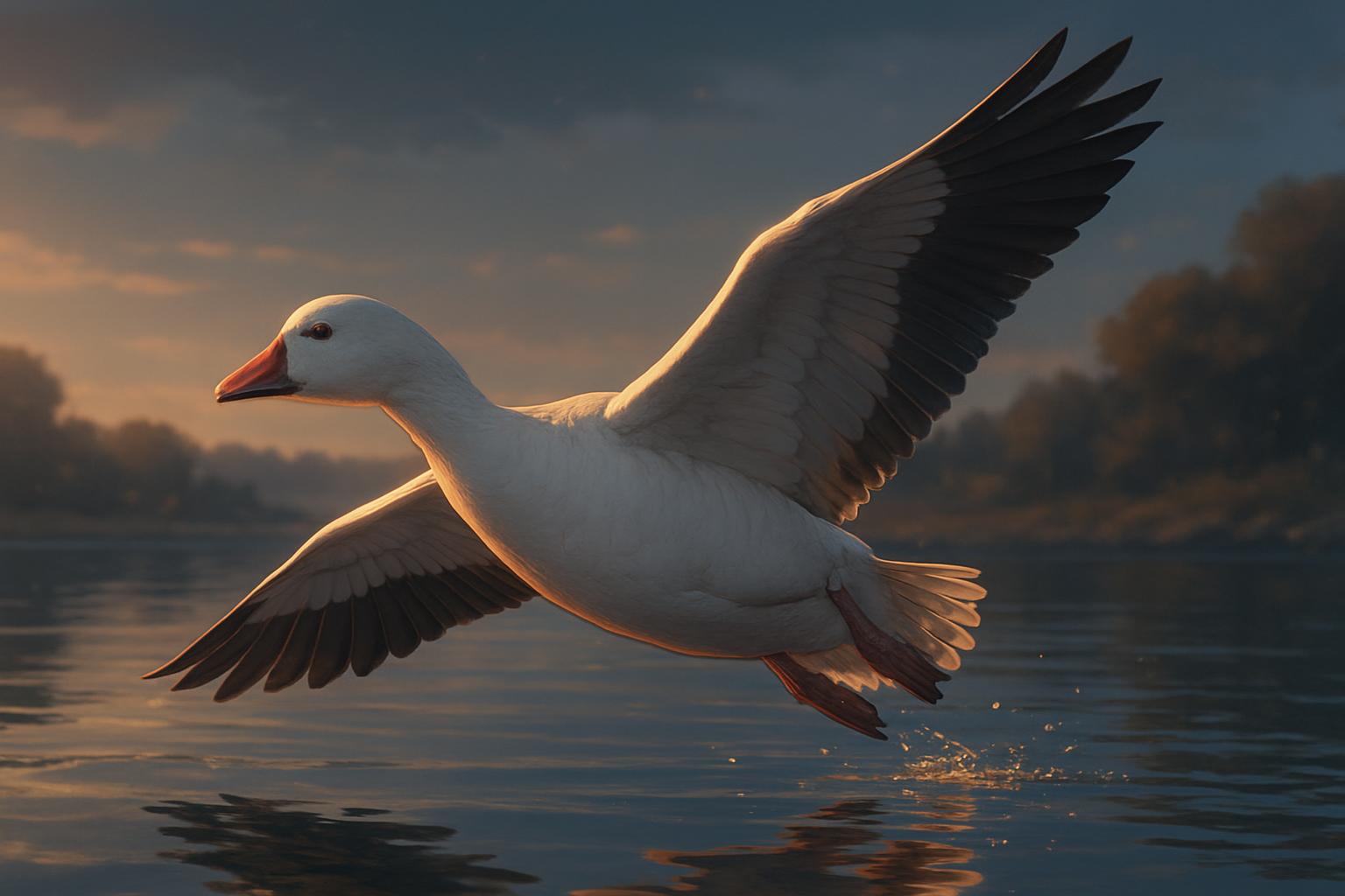Thousands of Snow Geese Take Flight: image