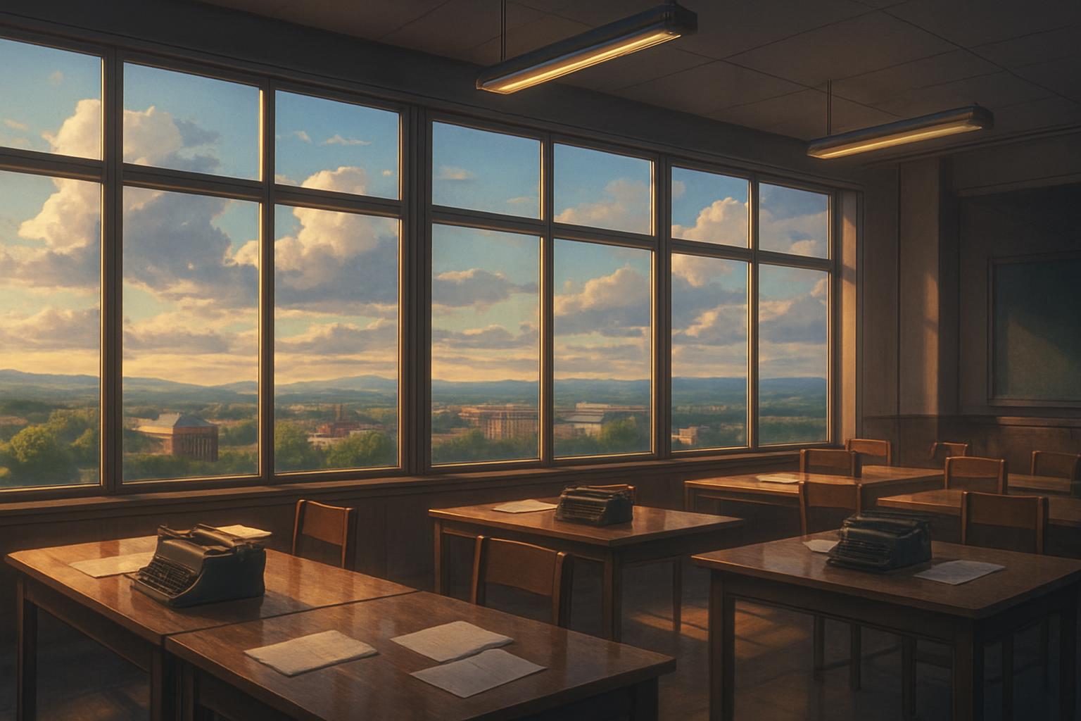 Cornell University students return to typewriters in language class cover