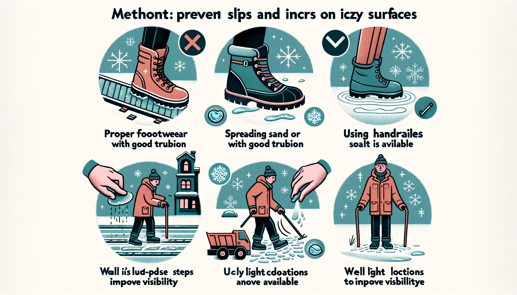 NHS advises penguin-walking to prevent falls in icy conditions: image