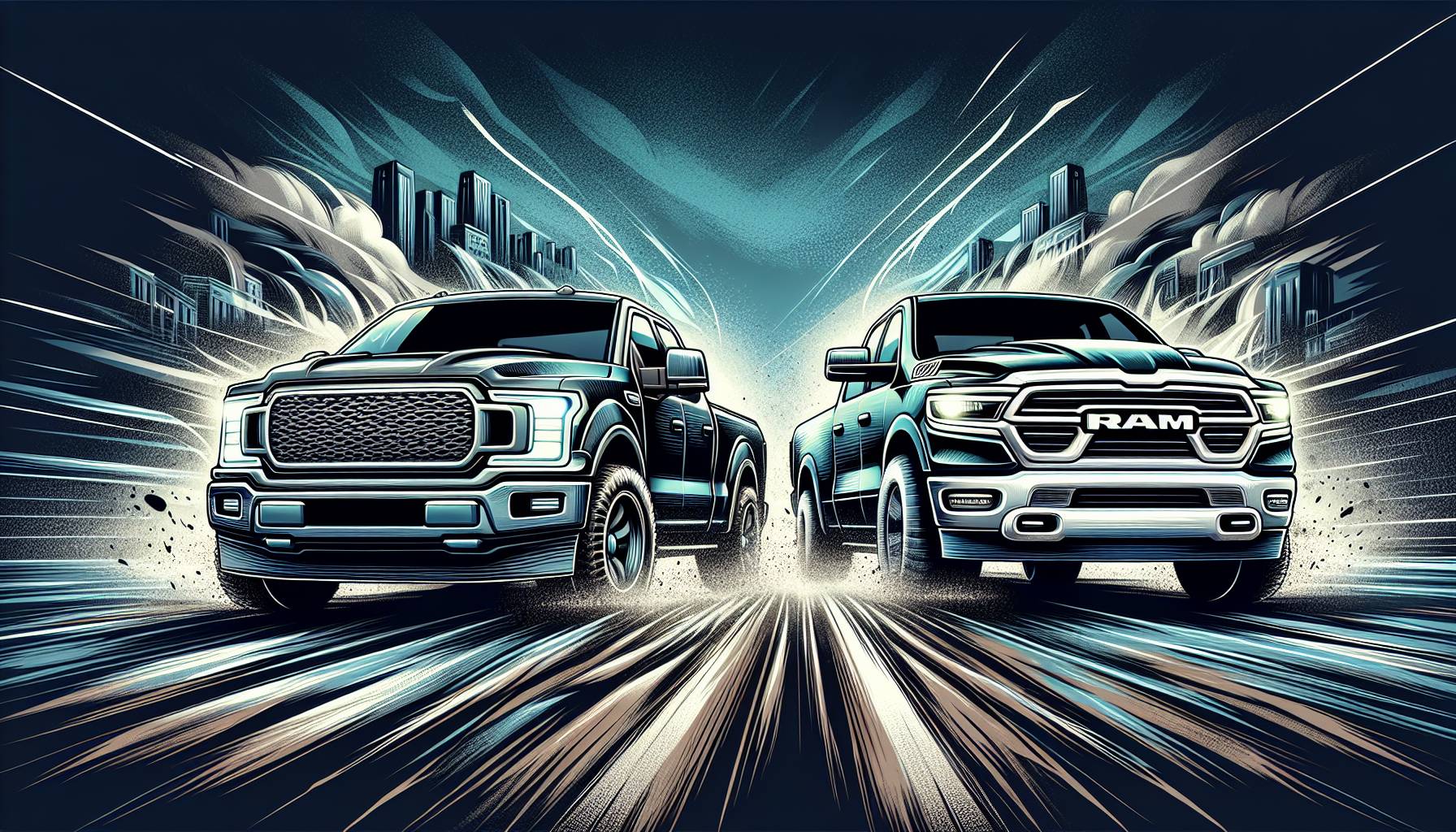 Comparison of the Ford F-150 and Ram 1500 Trucks: image